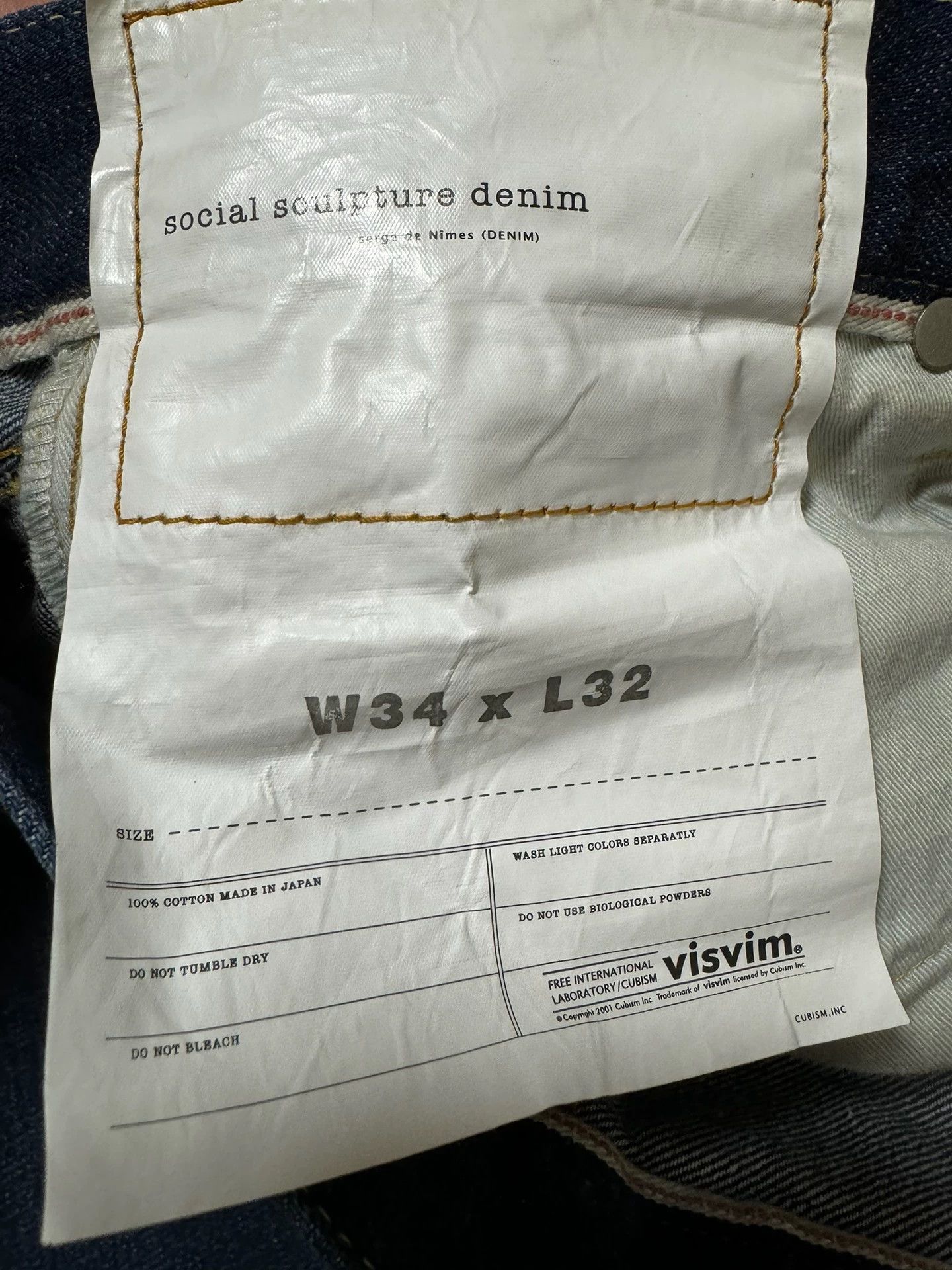 Visvim visvim social sculpture 01 damaged30 Size US 34 / EU 50 - 8 Thumbnail