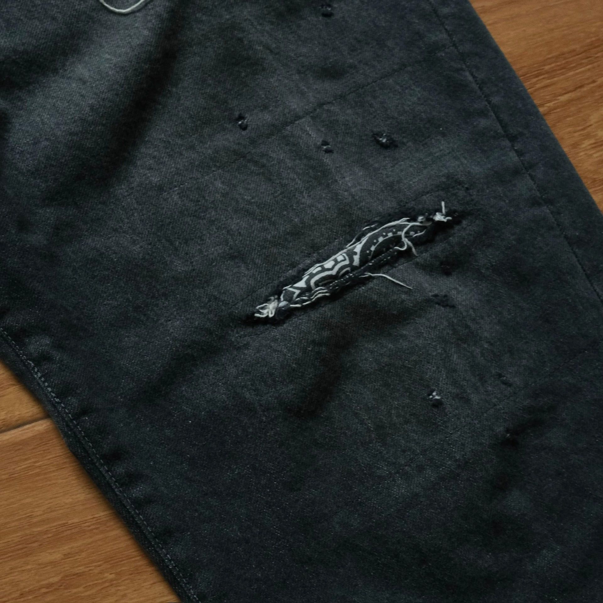 Visvim VISVIM 22AW JOURNEYMAN BLK PANTS DMGD Size US 36 / EU 52 - 4 Thumbnail