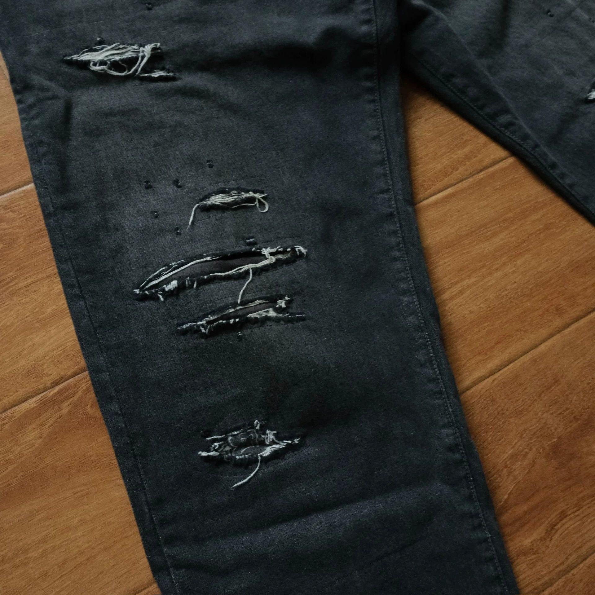 Visvim VISVIM 22AW JOURNEYMAN BLK PANTS DMGD Size US 36 / EU 52 - 3 Thumbnail