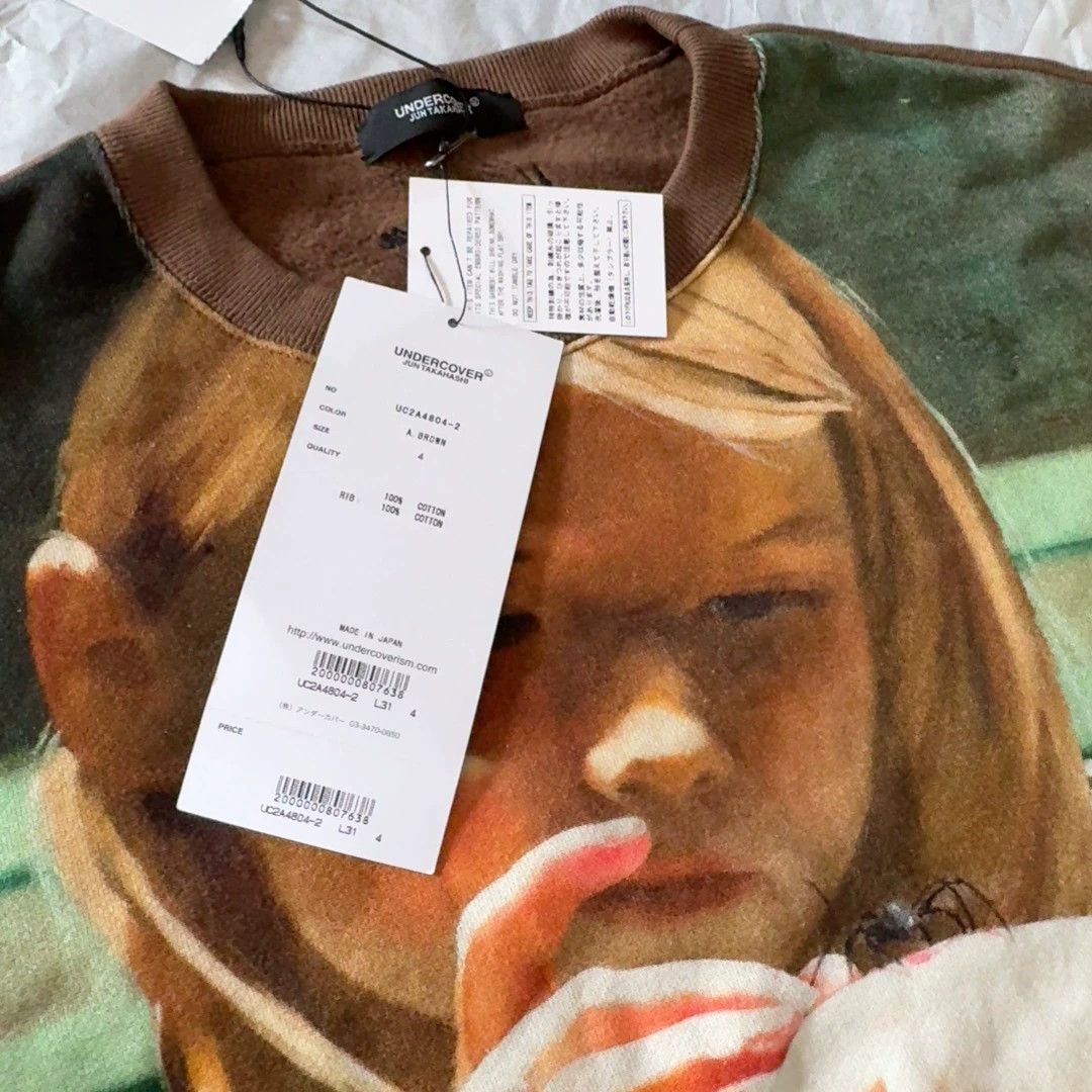 Undercover Undercover x Markus Akesson co-branded Melancholy Girl Oil painting hoodie Size US XL / EU 56 / 4 - 2 Thumbnail