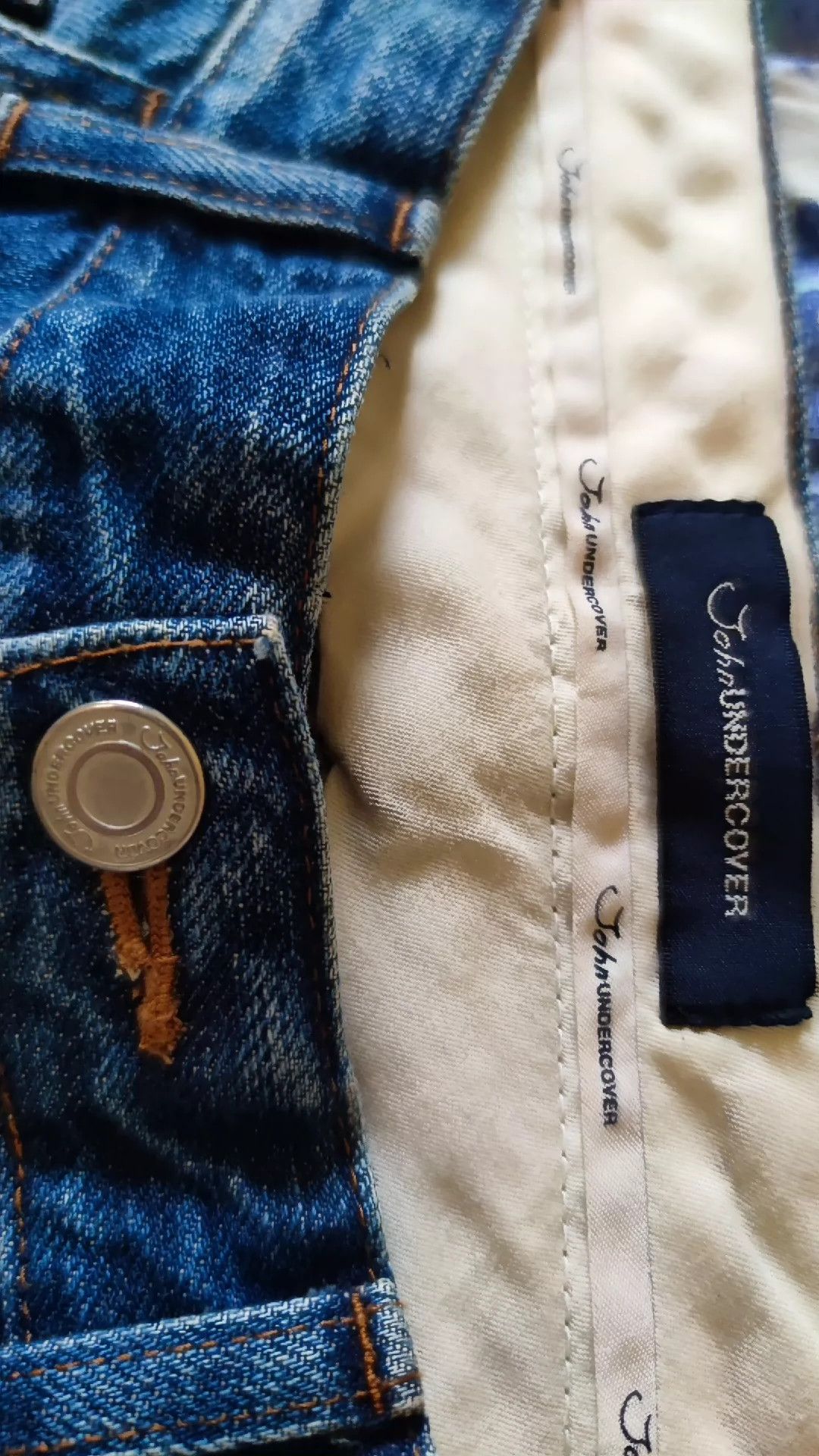 Undercover Limited Edition boots washed to make old whiskers jeans