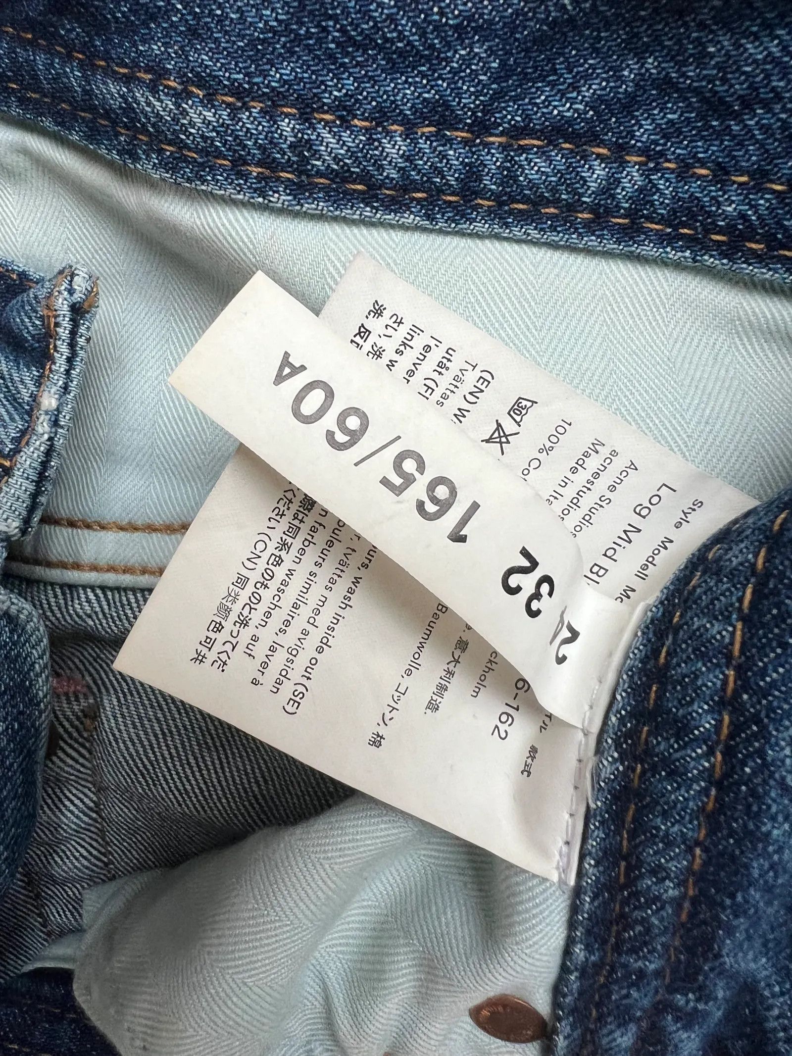 Acne Studios Acne Studios Log Mid Jeans Size 24" / US 00 / IT 34 - 3 Thumbnail