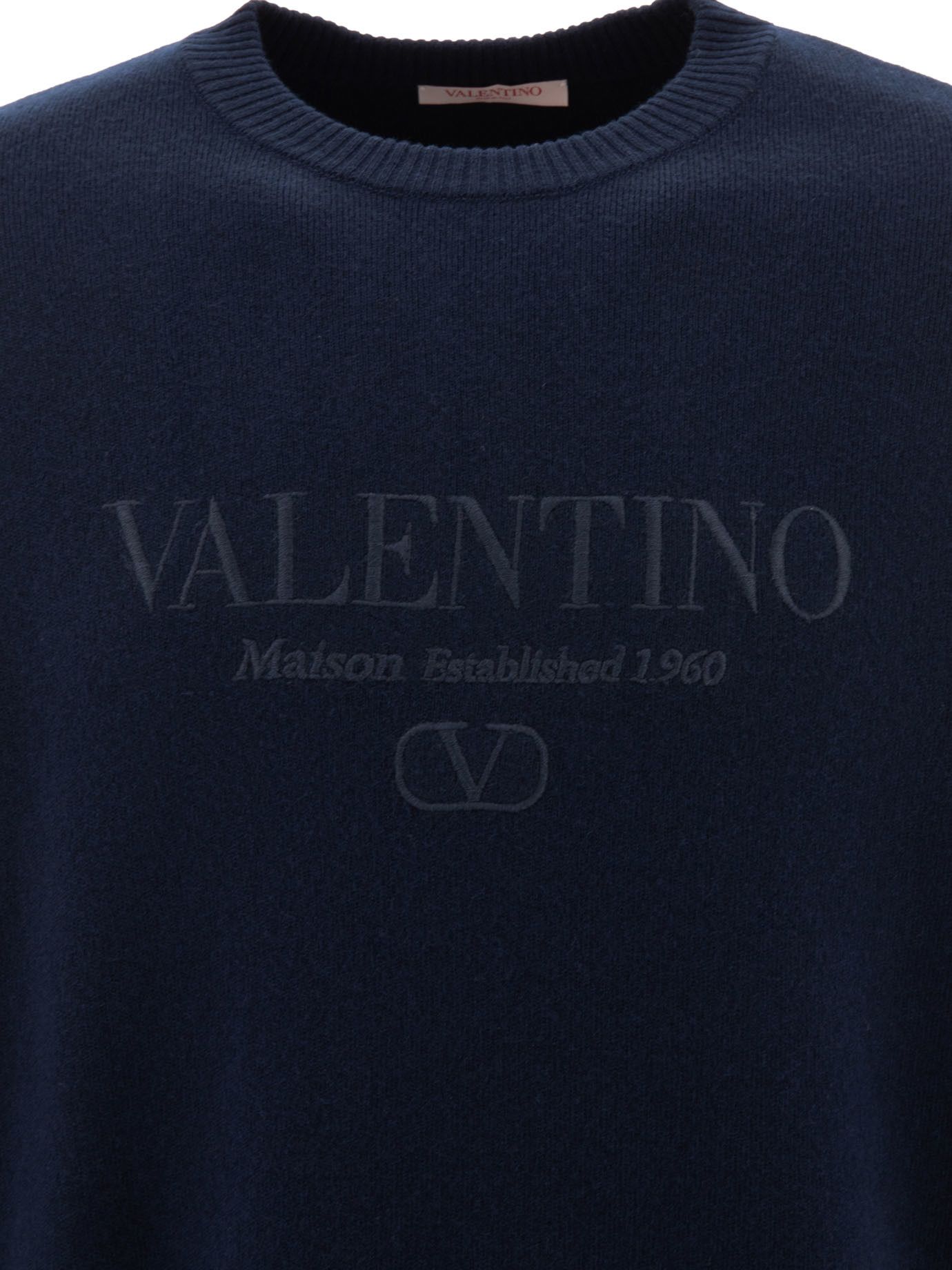 Valentino Wool Sweater With Valentino Embroidery Size US M / EU 48-50 / 2 - 3 Thumbnail