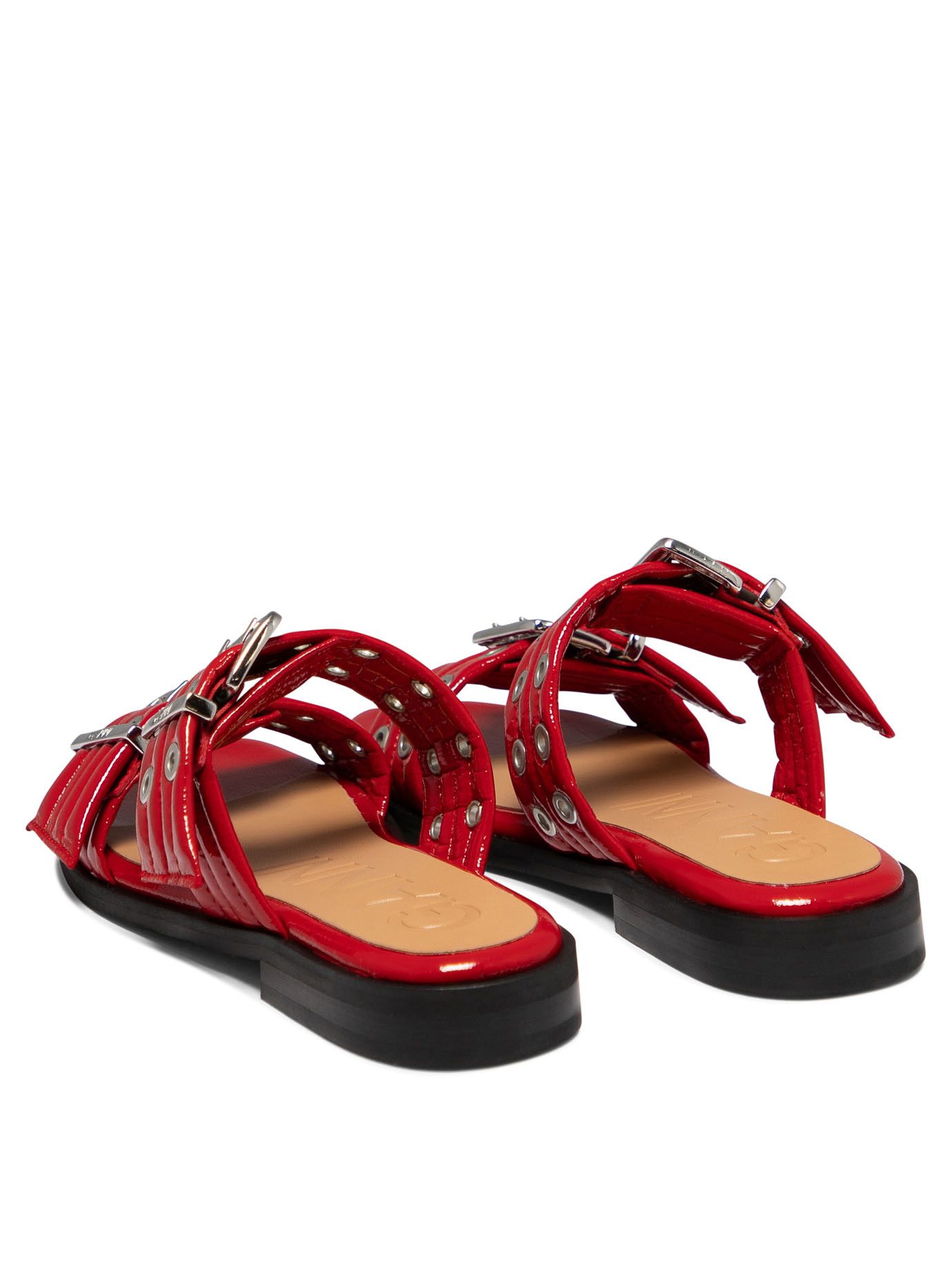 Ganni Buckle Two-Strap Sandals Size US 6 / IT 36 - 4 Thumbnail