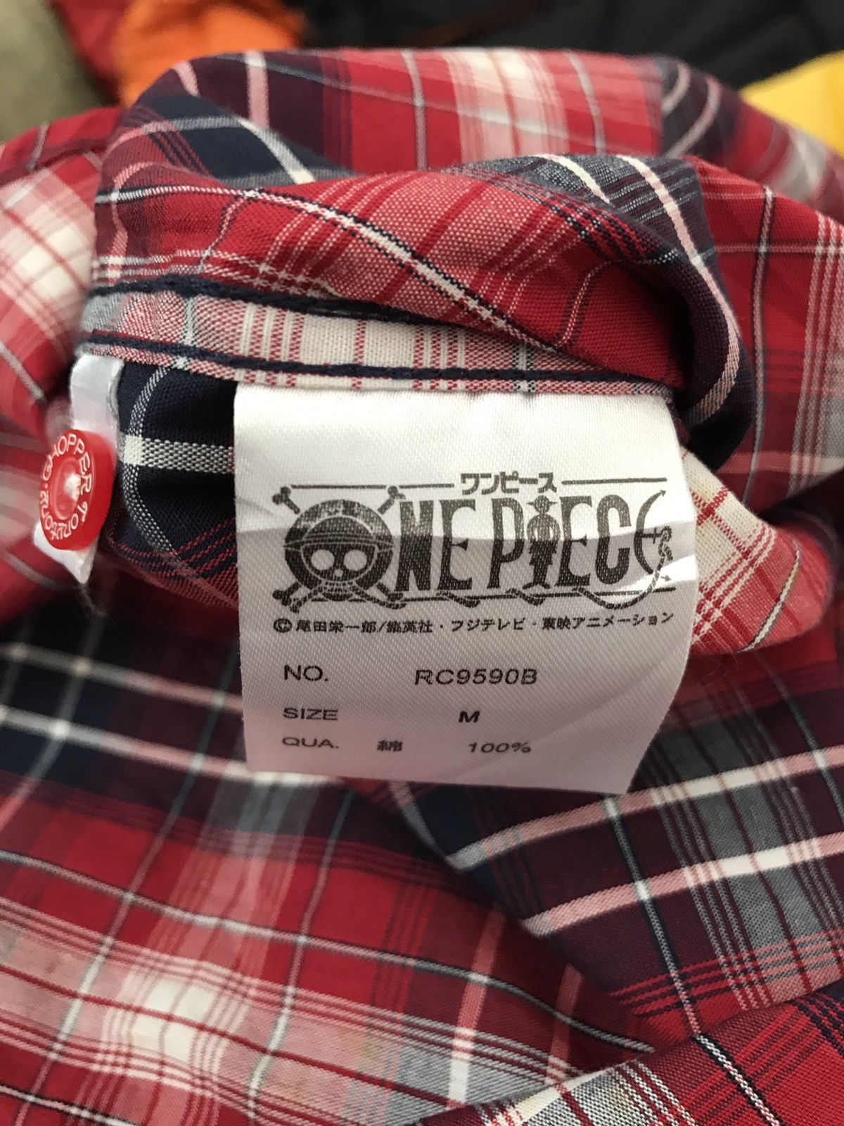 Japanese Brand × One Piece Japanese Top Anime One Piece Tony Chopper Plaids Checks Size US S / EU 44-46 / 1 - 9 Thumbnail