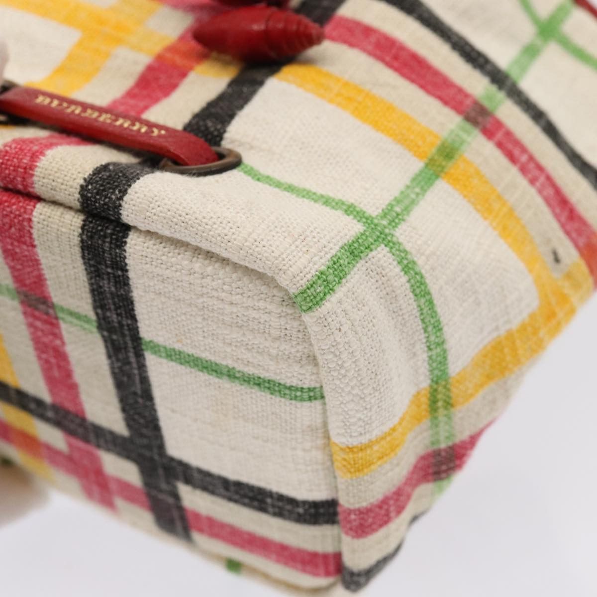 Burberry White Canvas Clutch Bag (Pre-Owned) Size ONE SIZE - 7 Thumbnail