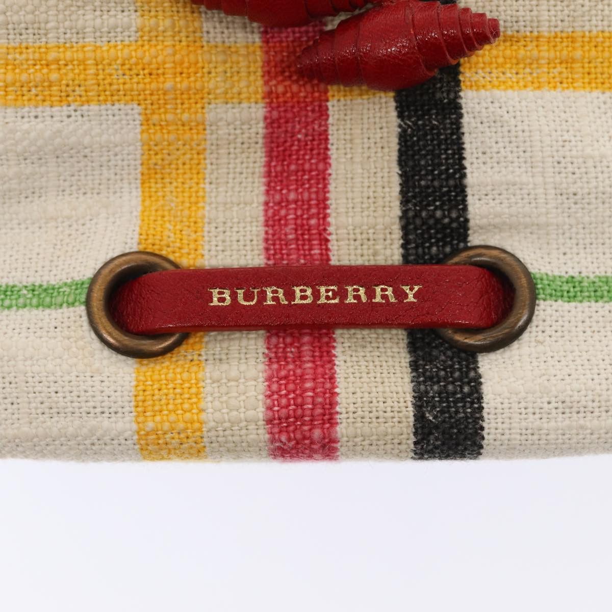 Burberry White Canvas Clutch Bag (Pre-Owned) Size ONE SIZE - 10 Thumbnail