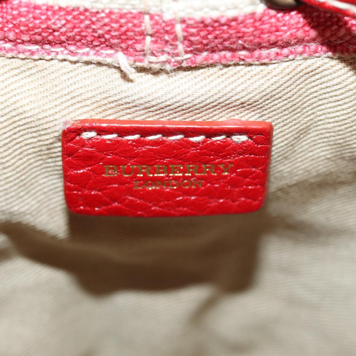 Burberry White Canvas Clutch Bag (Pre-Owned) Size ONE SIZE - 6 Thumbnail