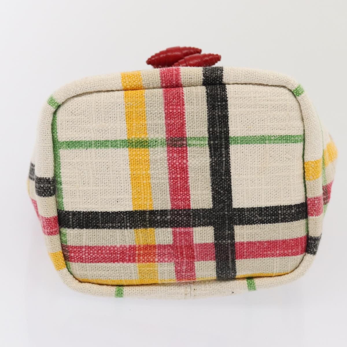 Burberry White Canvas Clutch Bag (Pre-Owned) Size ONE SIZE - 3 Thumbnail