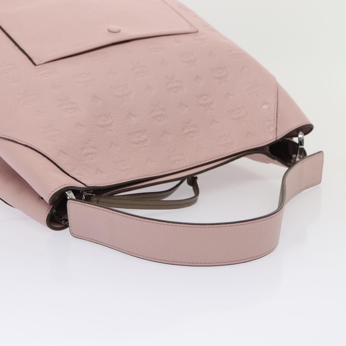 MCM Visetos Pink Leather Shoulder Bag (Pre-Owned) Size ONE SIZE - 4 Thumbnail