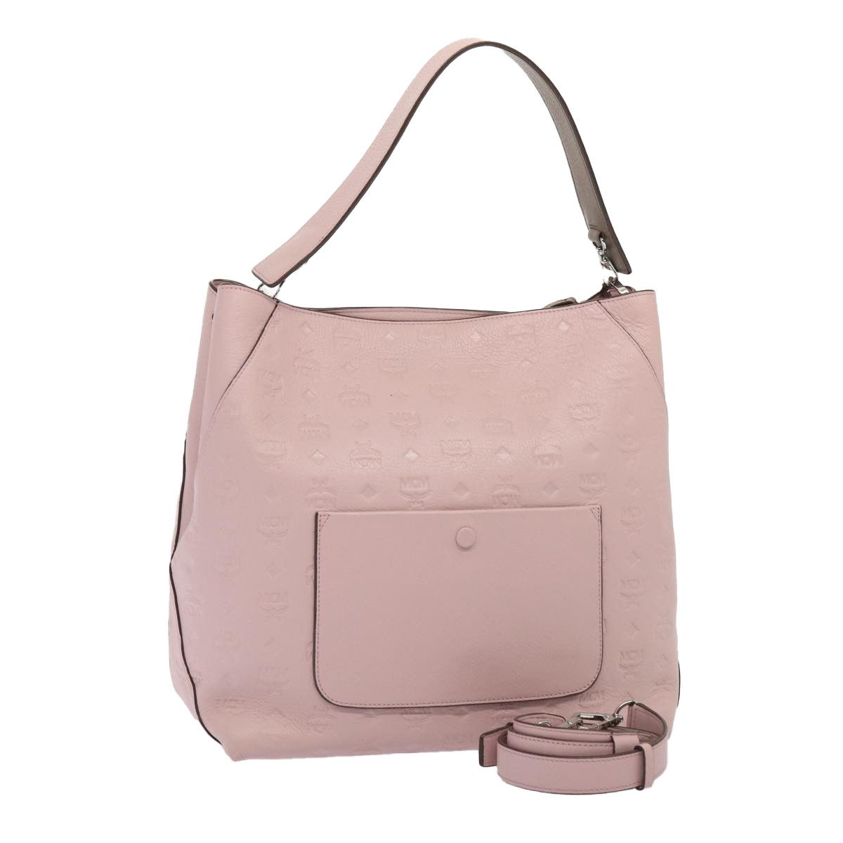 MCM Visetos Pink Leather Shoulder Bag (Pre-Owned) Size ONE SIZE - 13 Thumbnail