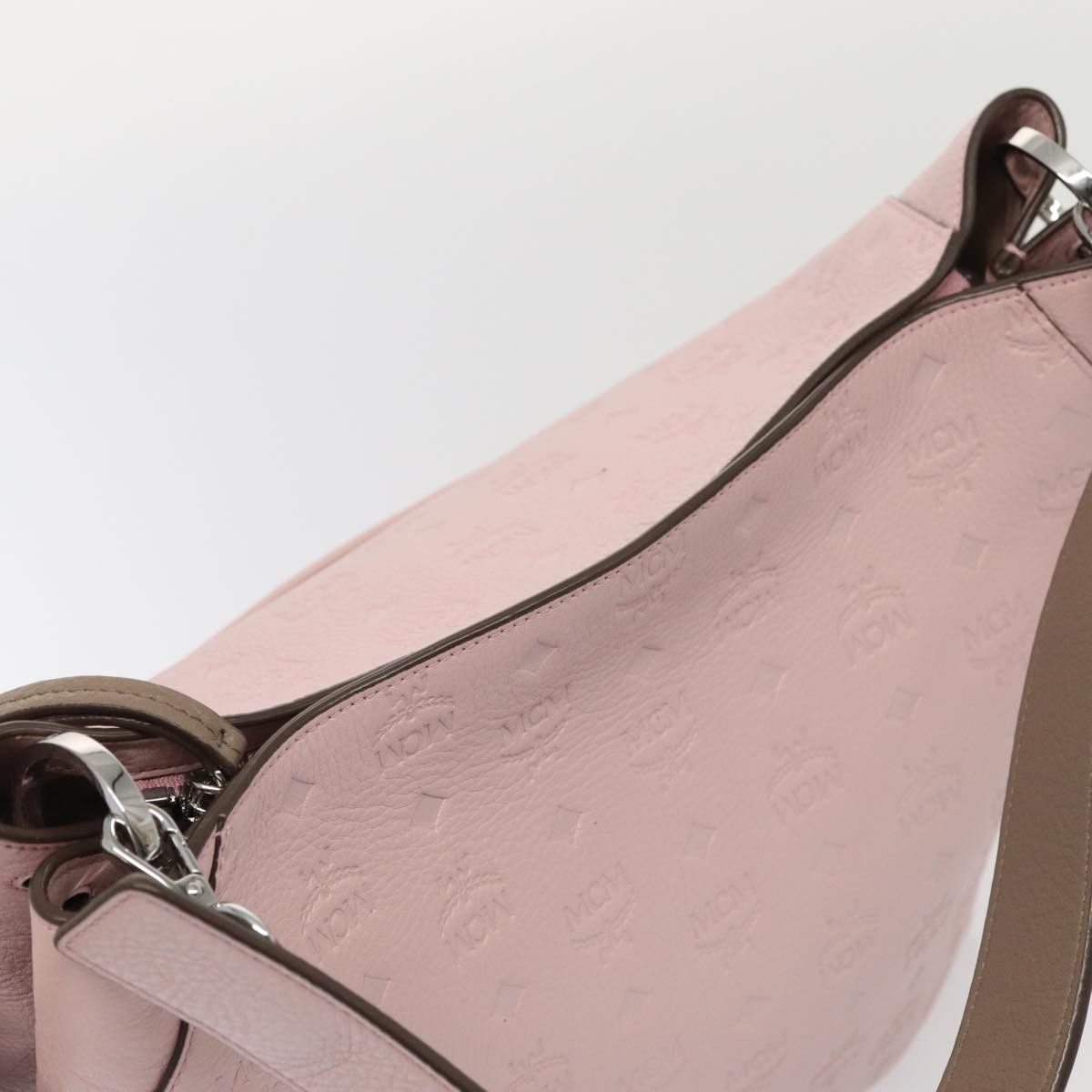MCM Visetos Pink Leather Shoulder Bag (Pre-Owned) Size ONE SIZE - 14 Thumbnail