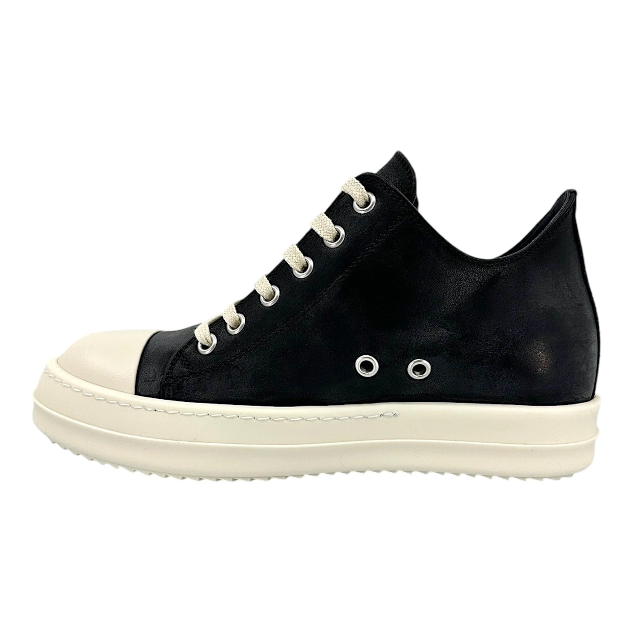 Rick Owens Lido Sneaker Low Black Milk (W) Size US 8 / IT 38 - 3 Thumbnail