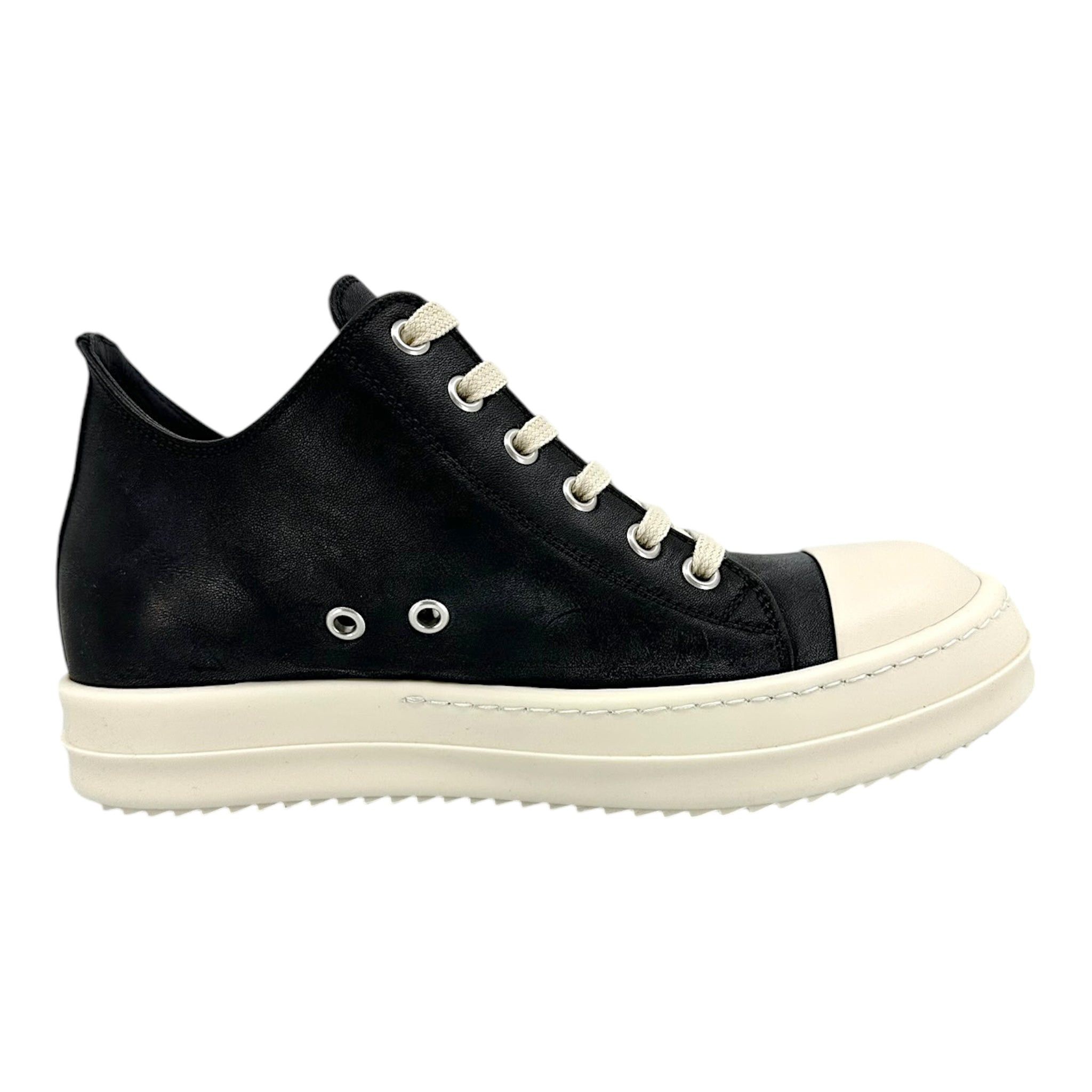 Rick Owens Lido Sneaker Low Black Milk (W) Size US 8 / IT 38 - 4 Thumbnail