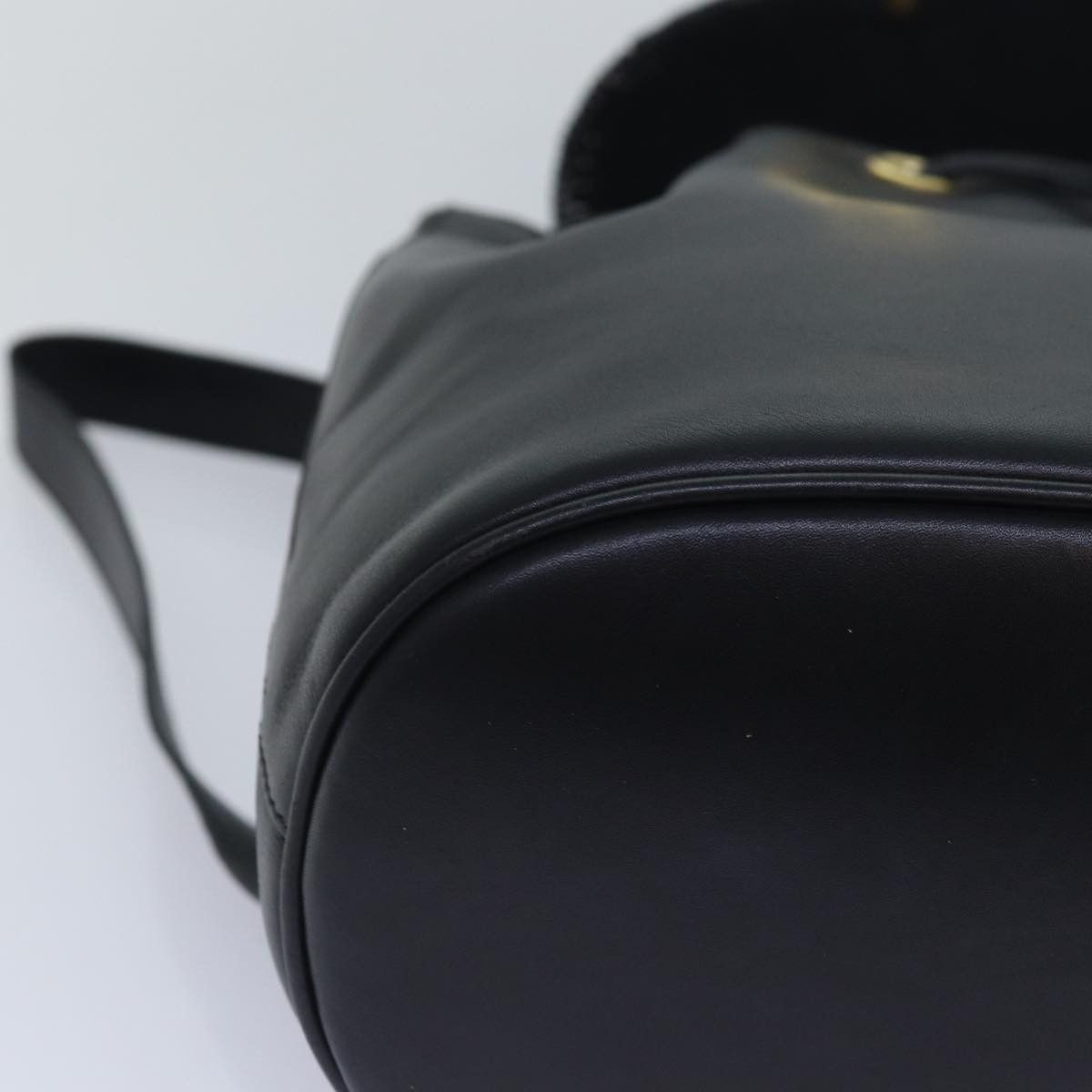 Salvatore Ferragamo Gancini Black Leather Backpack Bag (Pre-Owned) Size ONE SIZE - 8 Thumbnail