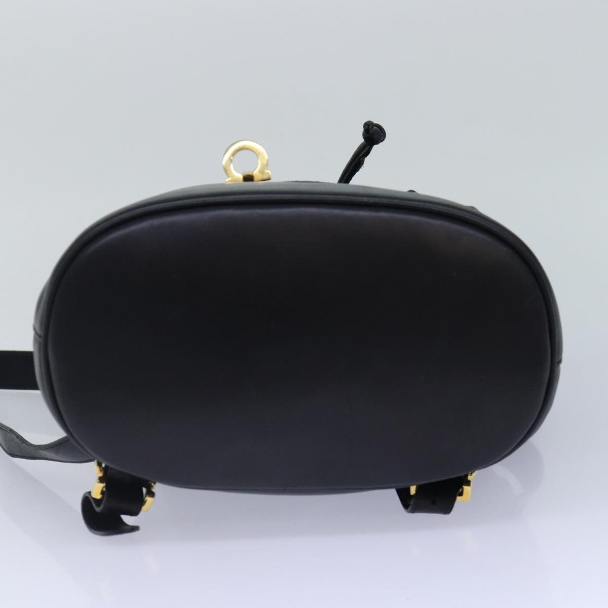 Salvatore Ferragamo Gancini Black Leather Backpack Bag (Pre-Owned) Size ONE SIZE - 3 Thumbnail