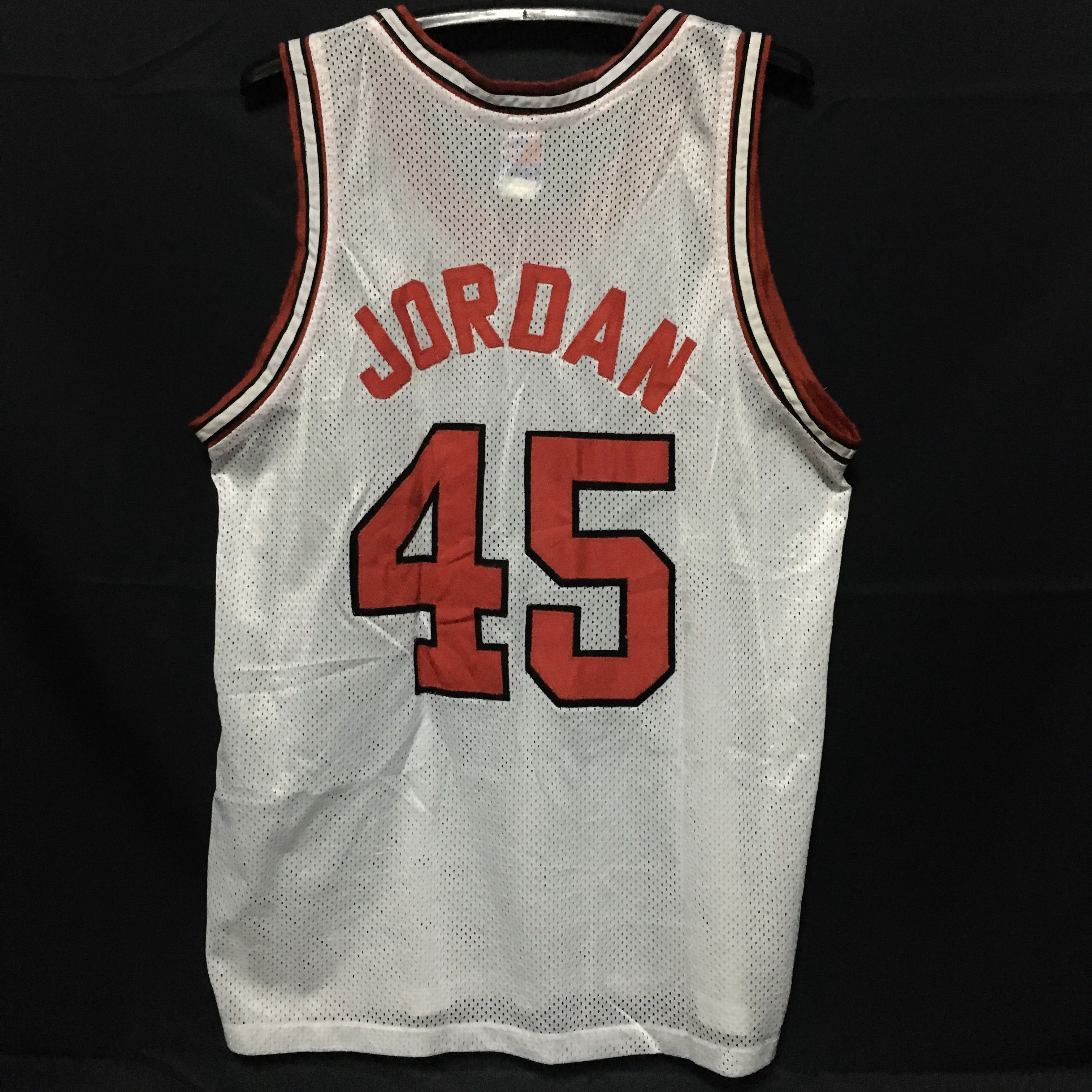 Jordan 45 bulls jersey best sale