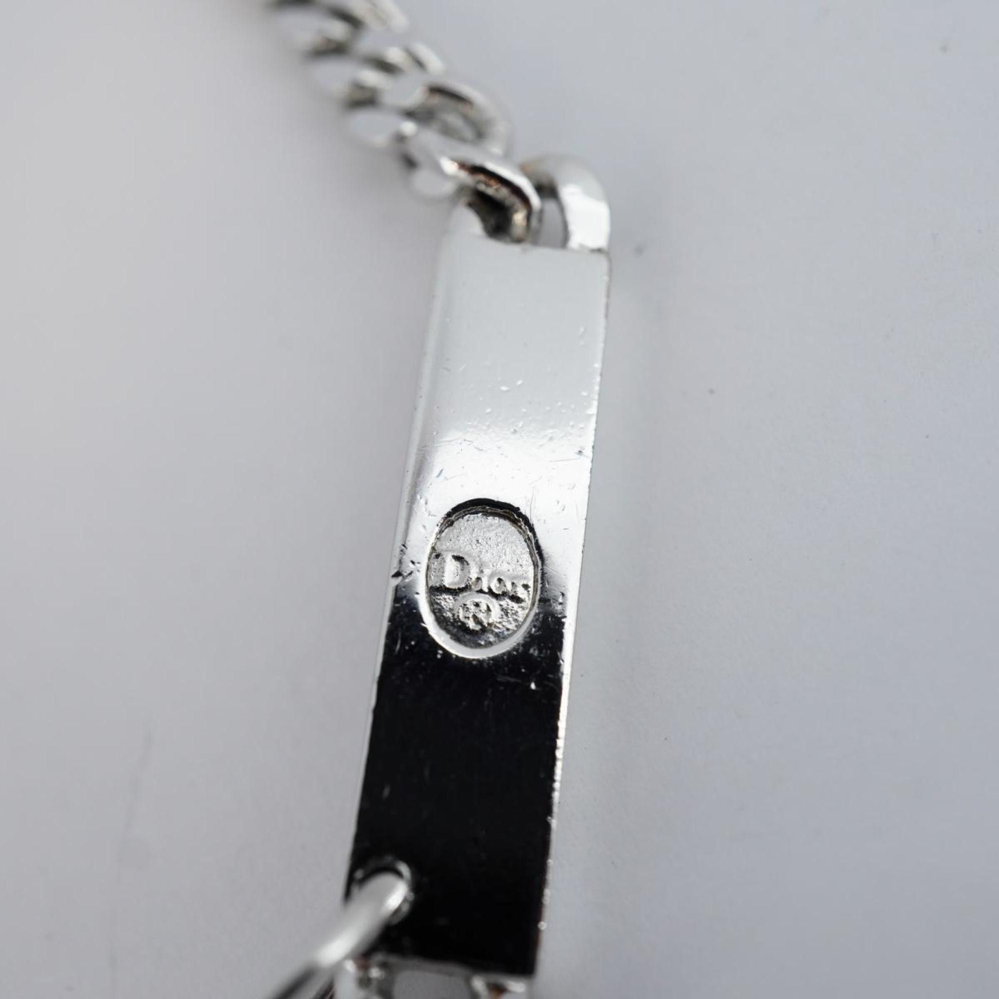 Dior Christian Dior Necklace Rhinestone Silver Women's Size ONE SIZE - 5 Thumbnail