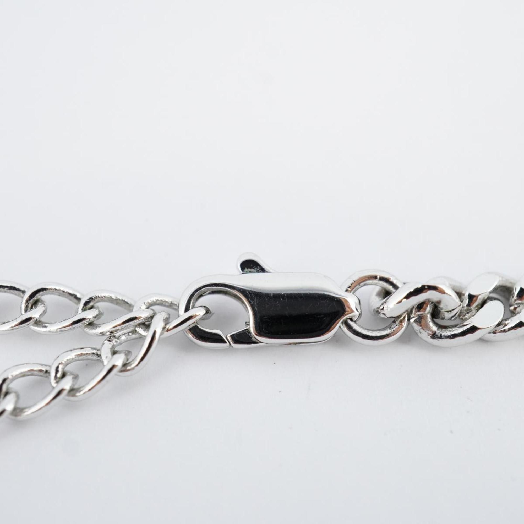 Dior Christian Dior Necklace Rhinestone Silver Women's Size ONE SIZE - 4 Thumbnail