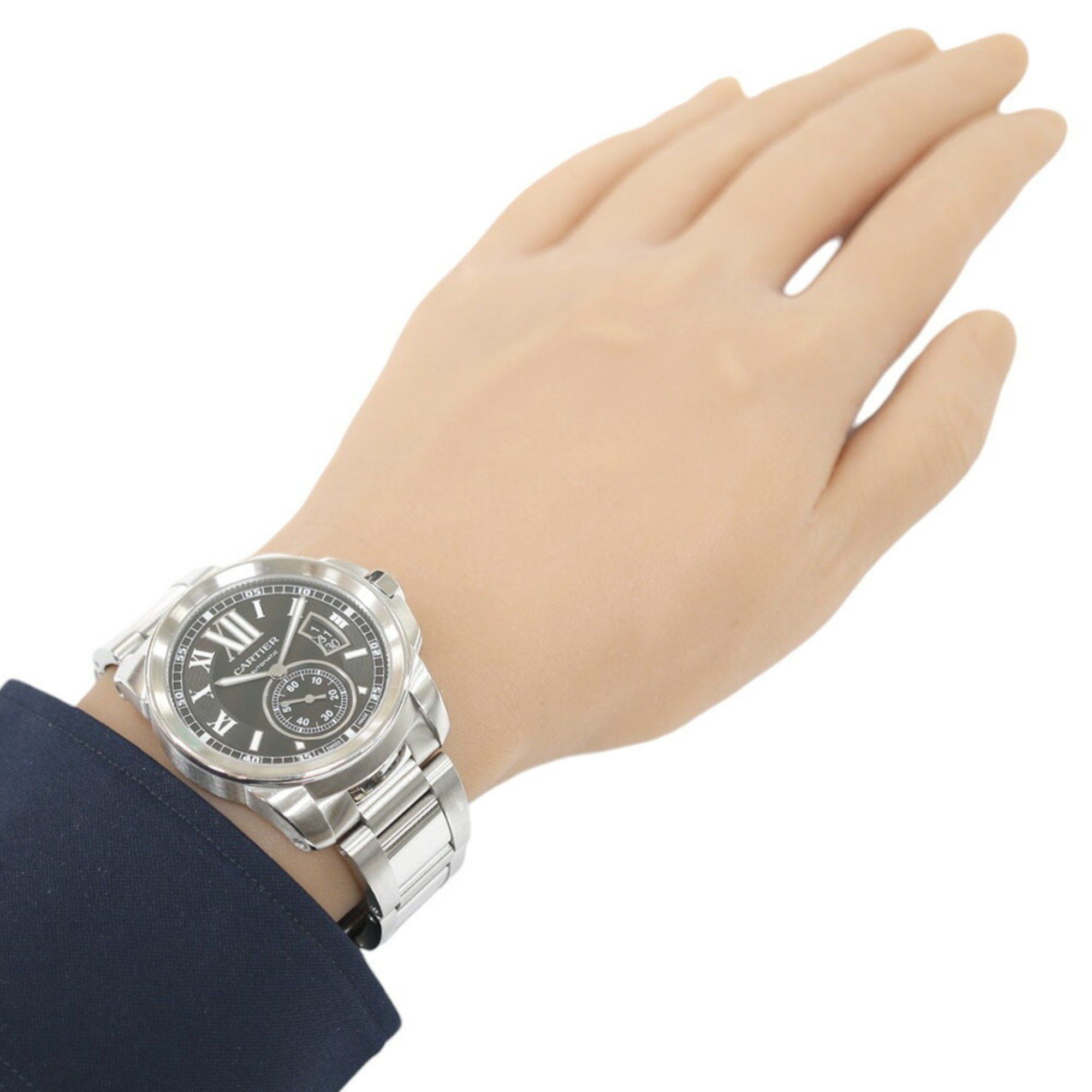 Cartier Cartier Calibre de Watch, Stainless Steel 3389, Automatic, Men's, Overhauled Size ONE SIZE - 2 Thumbnail