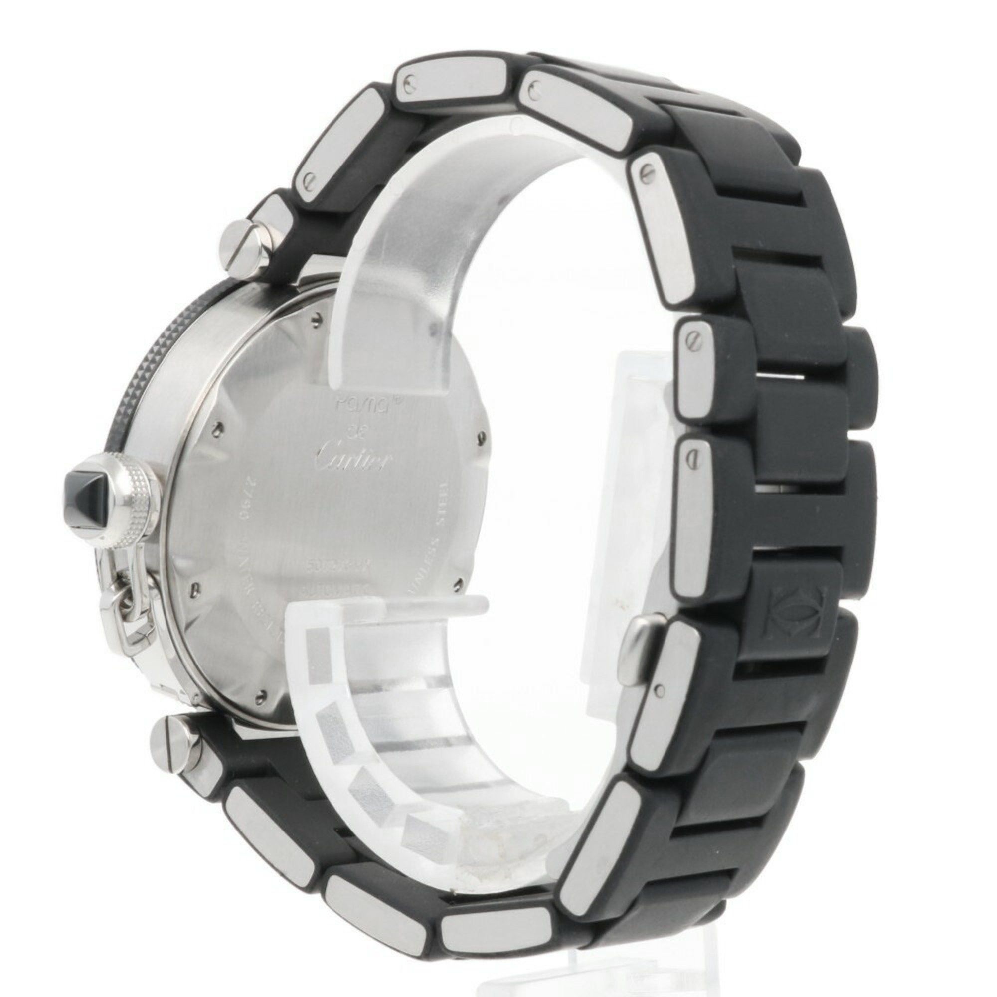 Cartier Cartier Pasha Seatimer Watch, Stainless Steel W31077U2, Hand-wound, Men's, CARTIER, Overhauled Size ONE SIZE - 5 Thumbnail