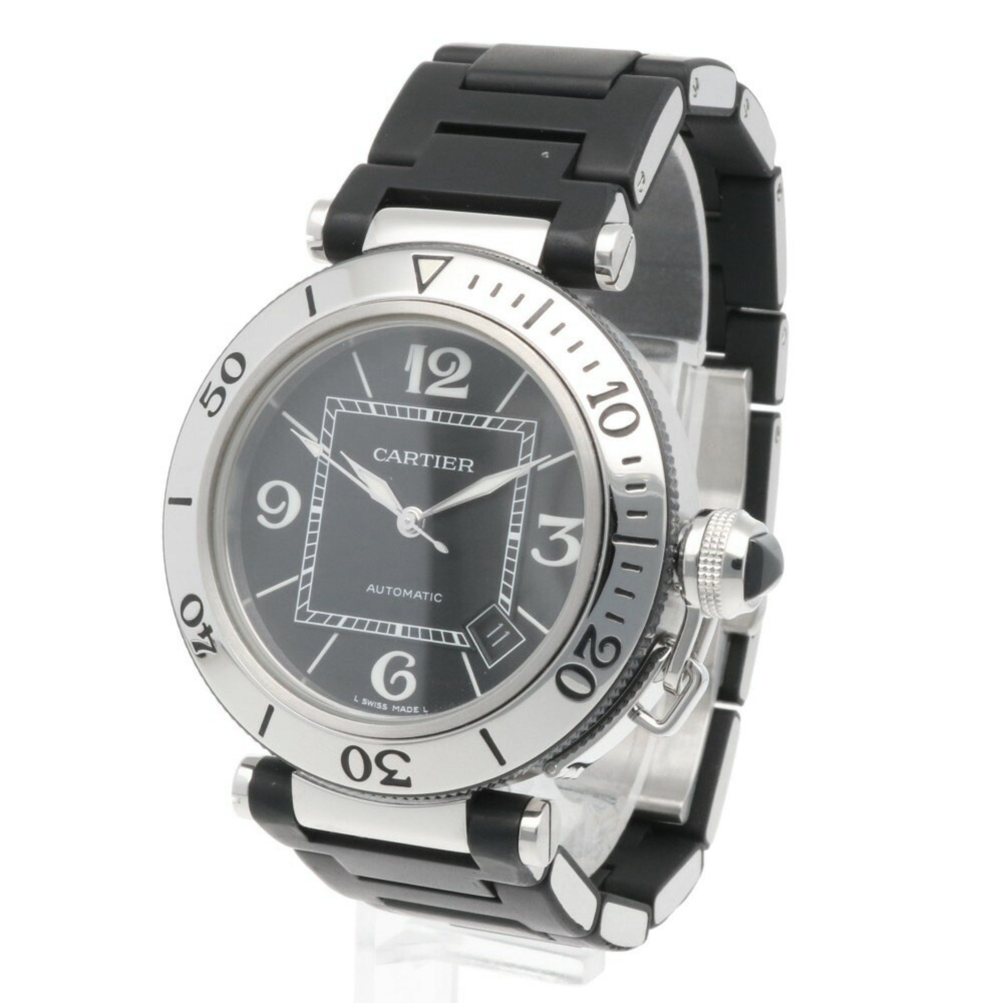 Cartier Cartier Pasha Seatimer Watch, Stainless Steel W31077U2, Hand-wound, Men's, CARTIER, Overhauled Size ONE SIZE - 3 Thumbnail
