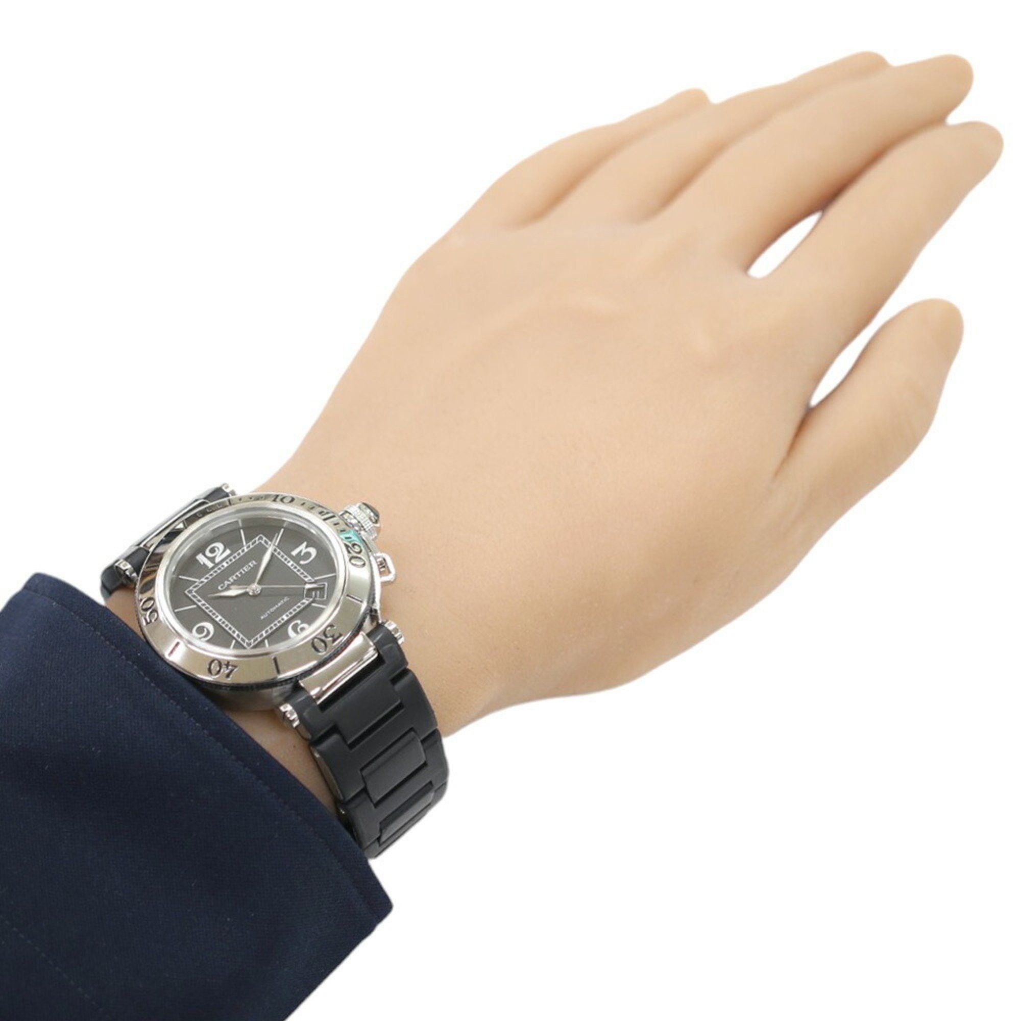 Cartier Cartier Pasha Seatimer Watch, Stainless Steel W31077U2, Hand-wound, Men's, CARTIER, Overhauled Size ONE SIZE - 2 Thumbnail