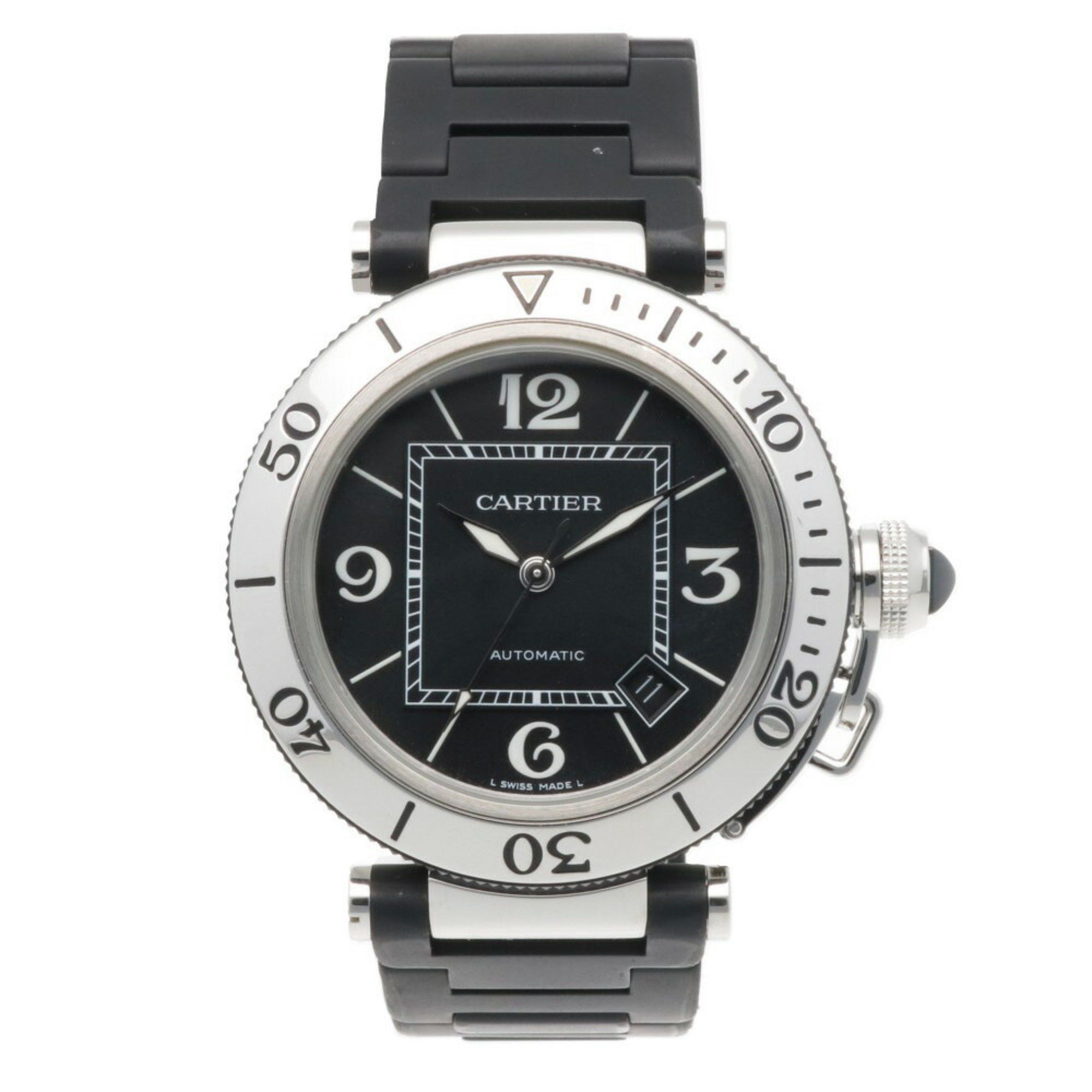 Cartier Cartier Pasha Seatimer Watch, Stainless Steel W31077U2, Hand-wound, Men's, CARTIER, Overhauled Size ONE SIZE - 8 Thumbnail