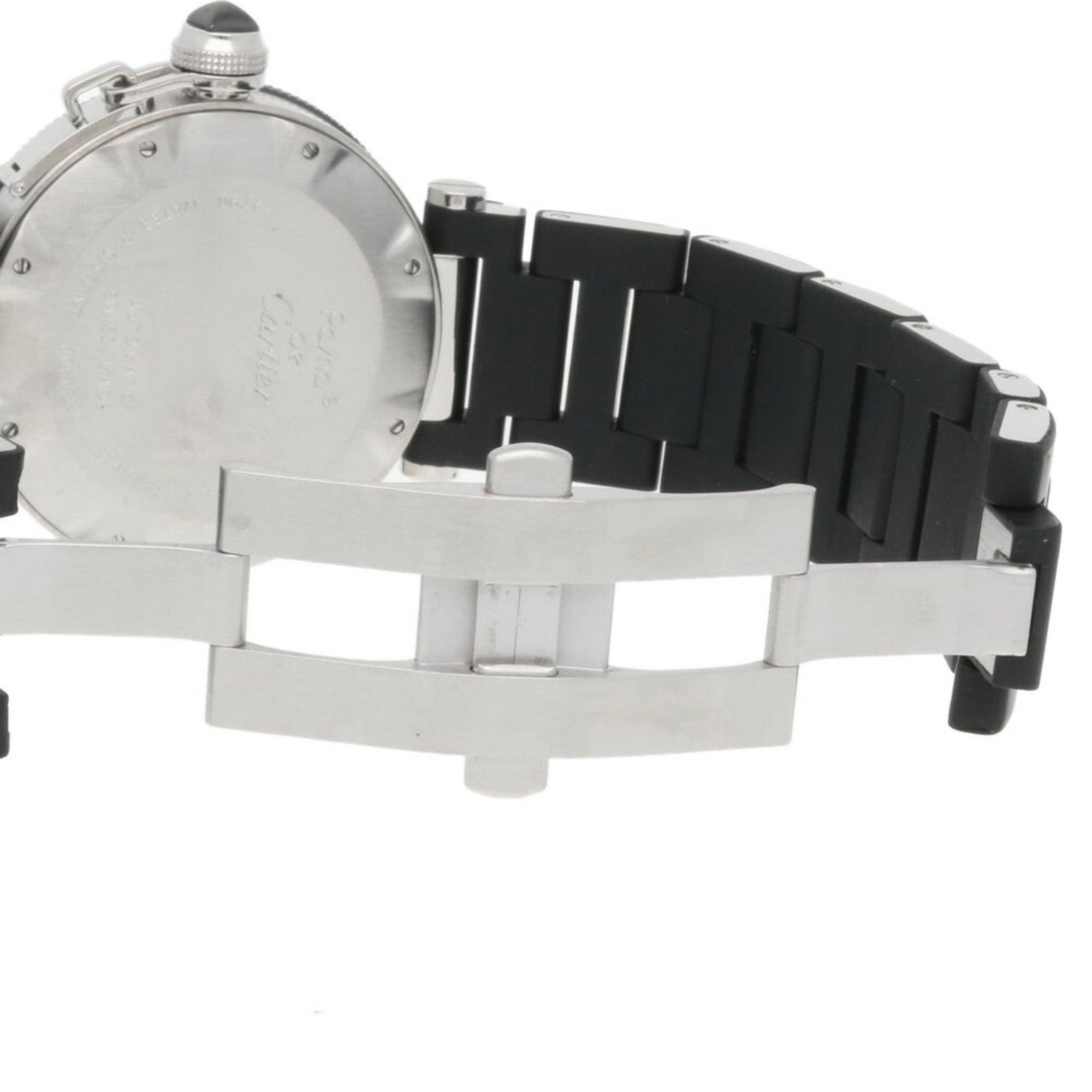 Cartier Cartier Pasha Seatimer Watch, Stainless Steel W31077U2, Hand-wound, Men's, CARTIER, Overhauled Size ONE SIZE - 9 Thumbnail