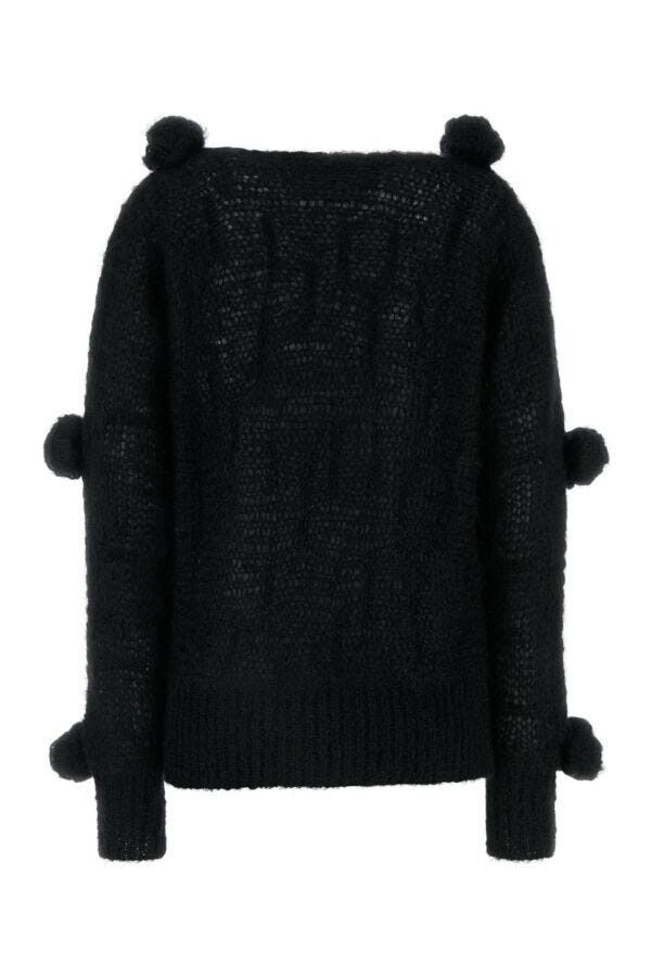 Blumarine Black Mohair Blend Sweater Size XS / US 0-2 / IT 36-38 - 4 Thumbnail
