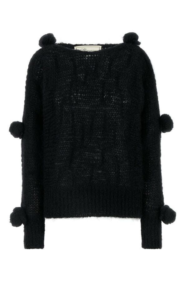 Blumarine Black Mohair Blend Sweater Size XS / US 0-2 / IT 36-38 - 3 Thumbnail