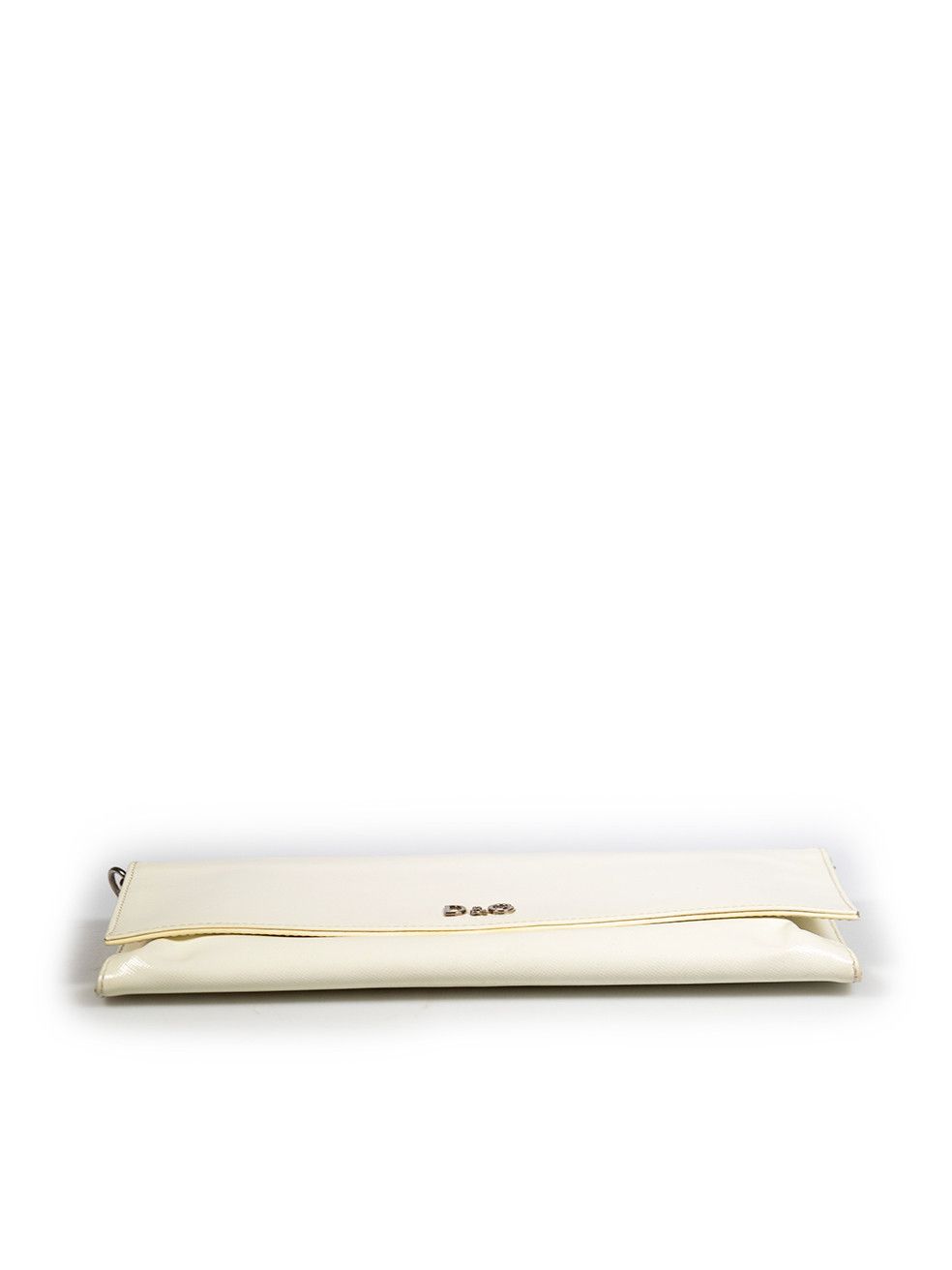 Dolce & Gabbana Ecru Saffiano Leather Clutch Bag Size ONE SIZE - 4 Thumbnail