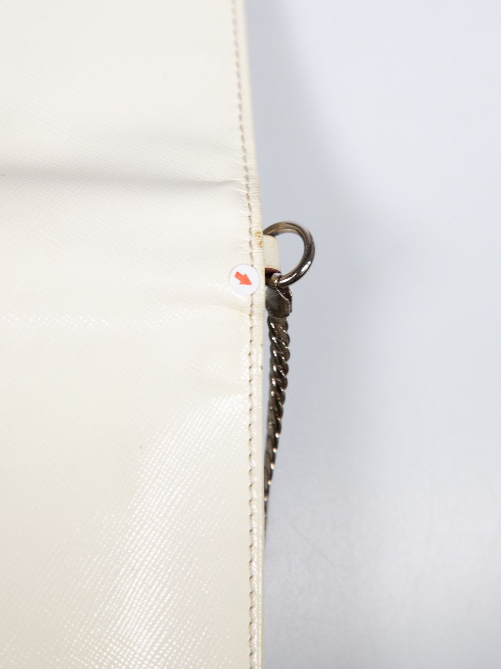 Dolce & Gabbana Ecru Saffiano Leather Clutch Bag Size ONE SIZE - 12 Thumbnail