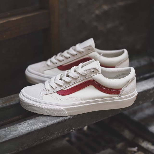 Vans style 36 hot sale marshmallow red lx