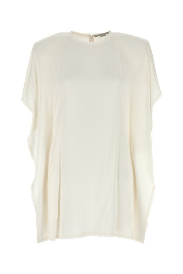 Stella McCartney White Satin Mini Dress Size XS / US 0-2 / IT 36-38 - 3 Thumbnail