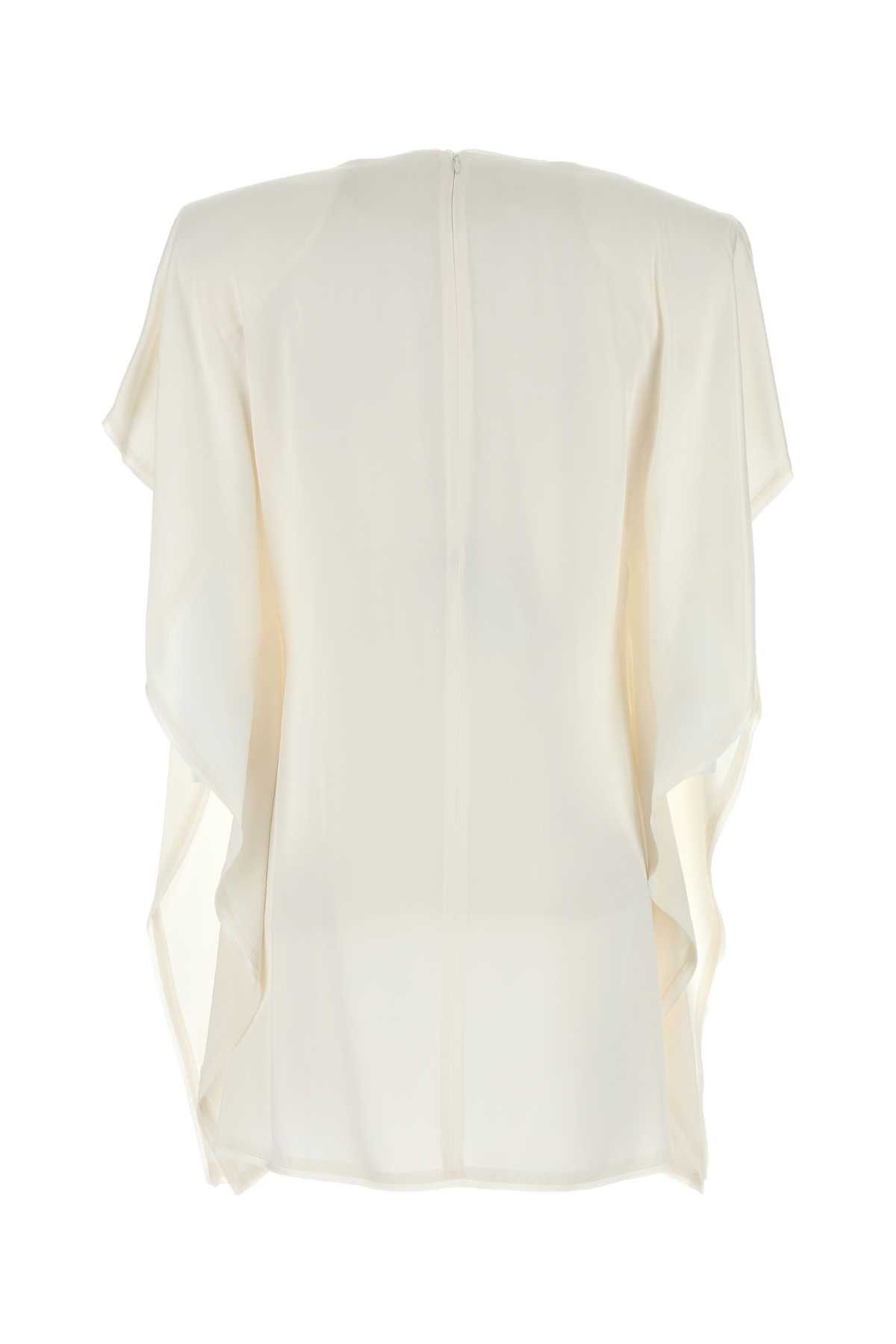 Stella McCartney White Satin Mini Dress Size XS / US 0-2 / IT 36-38 - 2 Thumbnail