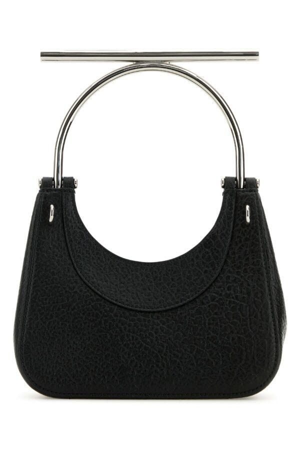 Alexander McQueen Black Leather Mini Cross-Bar Handbag Size ONE SIZE - 5 Thumbnail