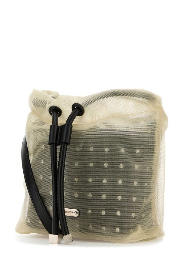 Alexander McQueen Two-Tone Leather And Tulle Nebula Crossbody Bag Size ONE SIZE - 4 Thumbnail