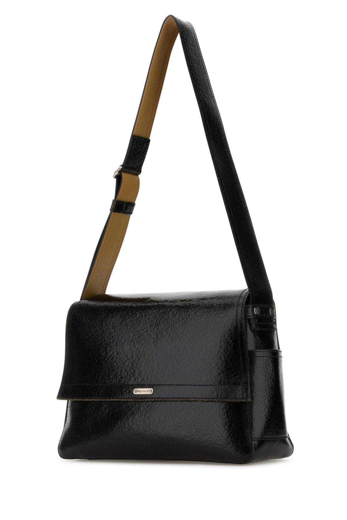 Alexander McQueen Black Leather The Slouch Crossbody Bag Size ONE SIZE - 2 Thumbnail