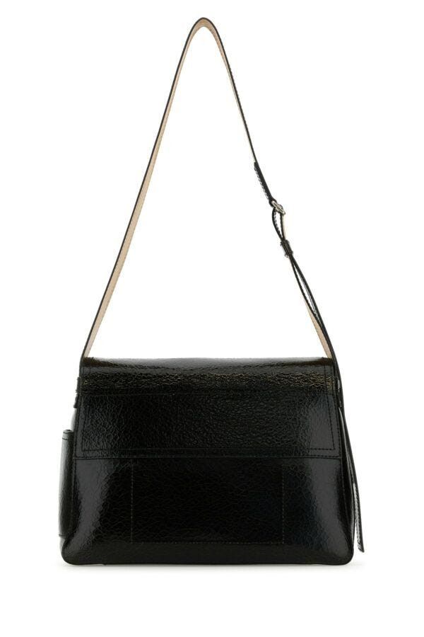 Alexander McQueen Black Leather The Slouch Crossbody Bag Size ONE SIZE - 5 Thumbnail