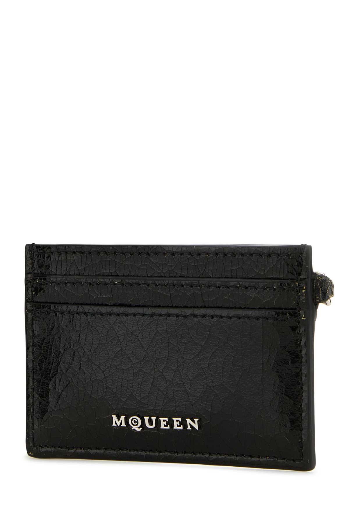 Alexander McQueen Black Leather Card Holder Size ONE SIZE - 2 Thumbnail