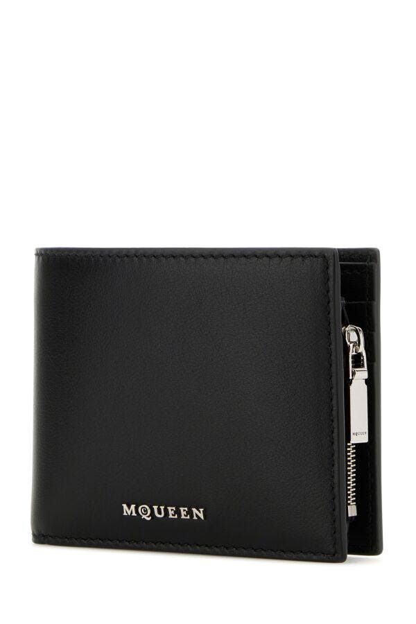 Alexander McQueen Black Leather Wallet Size ONE SIZE - 4 Thumbnail