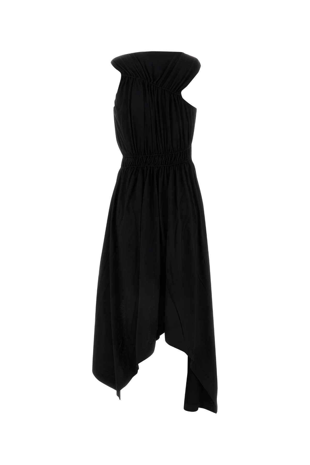 Alexander McQueen Black Jersey Dress Size S / US 4 / IT 40 - 2 Thumbnail
