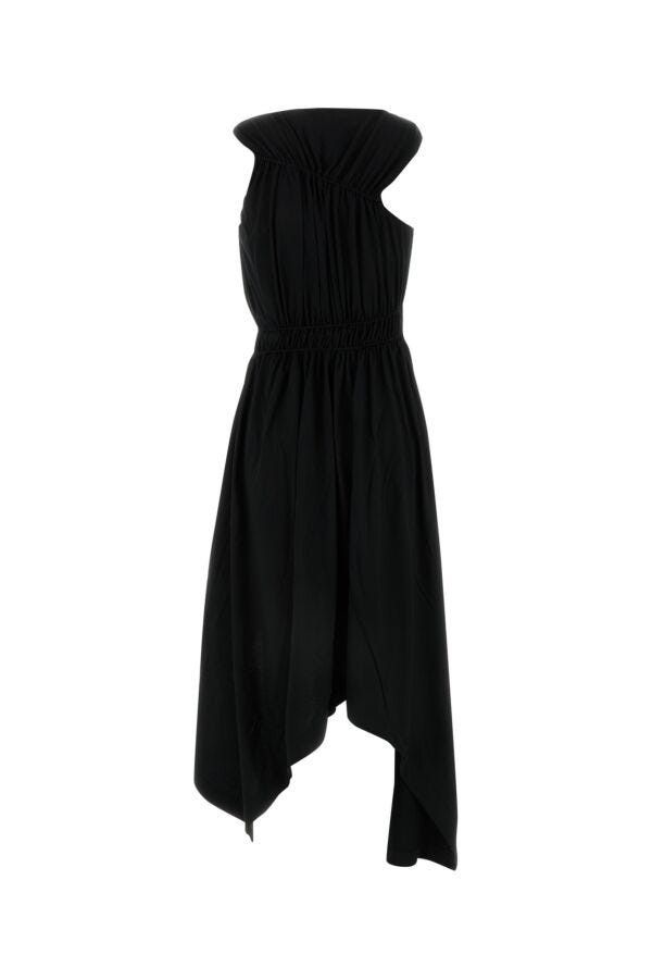 Alexander McQueen Black Jersey Dress Size S / US 4 / IT 40 - 4 Thumbnail