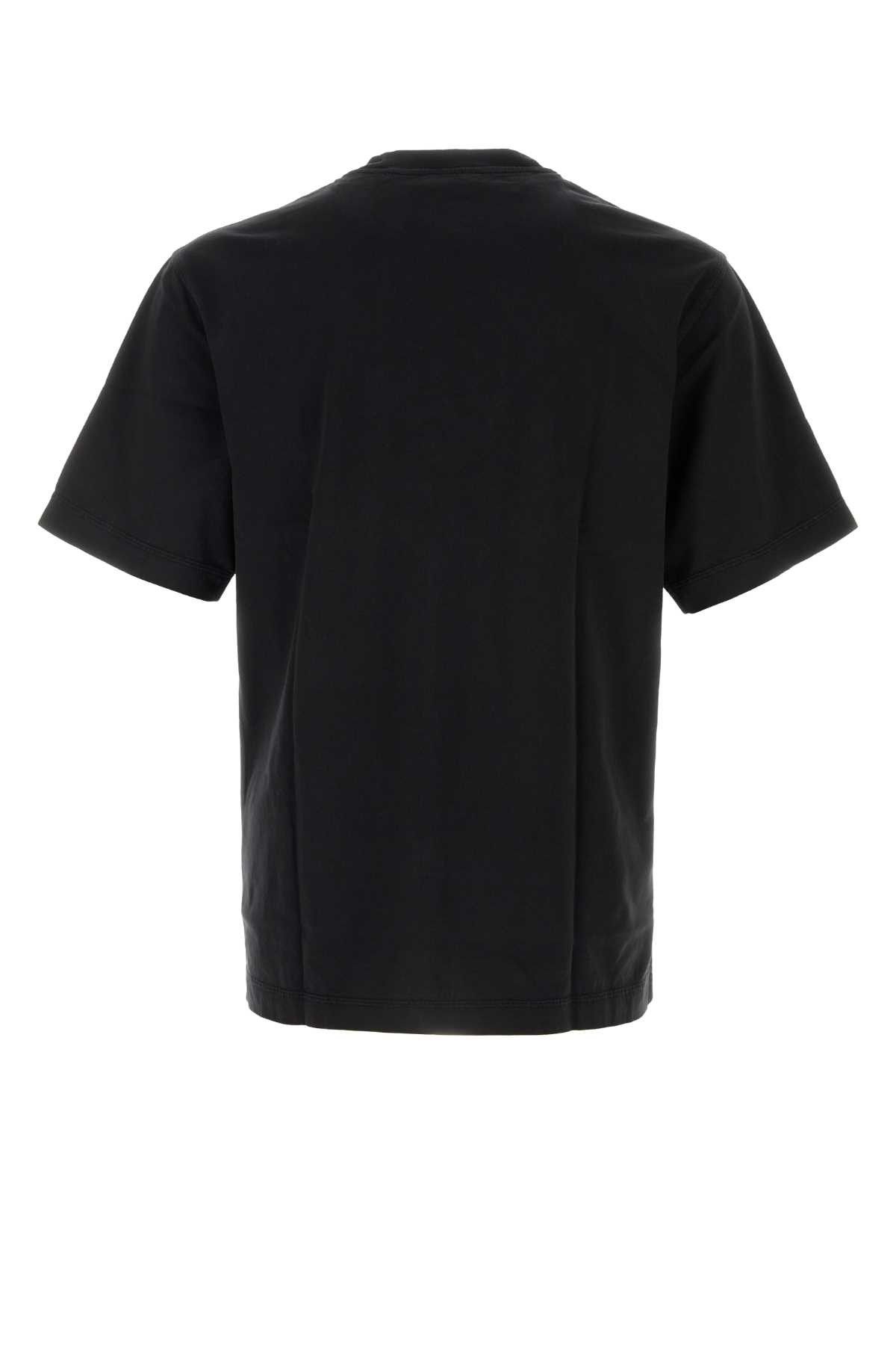 Burberry Black Cotton T-Shirt Size US L / EU 52-54 / 3 - 2 Thumbnail