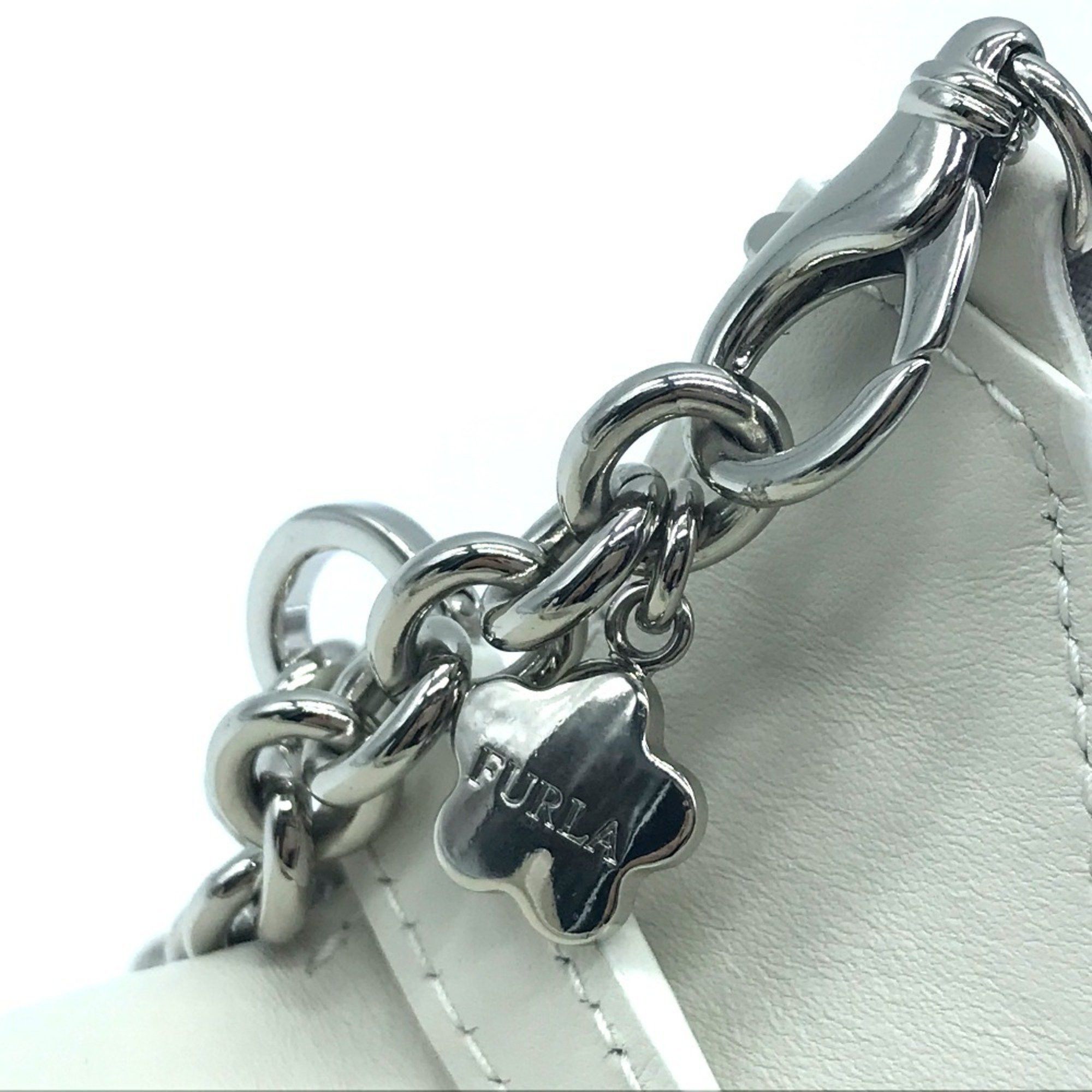 Furla FURLA Studded Isola Chain Waist Bag Body Leather Women's White x Size ONE SIZE - 5 Thumbnail