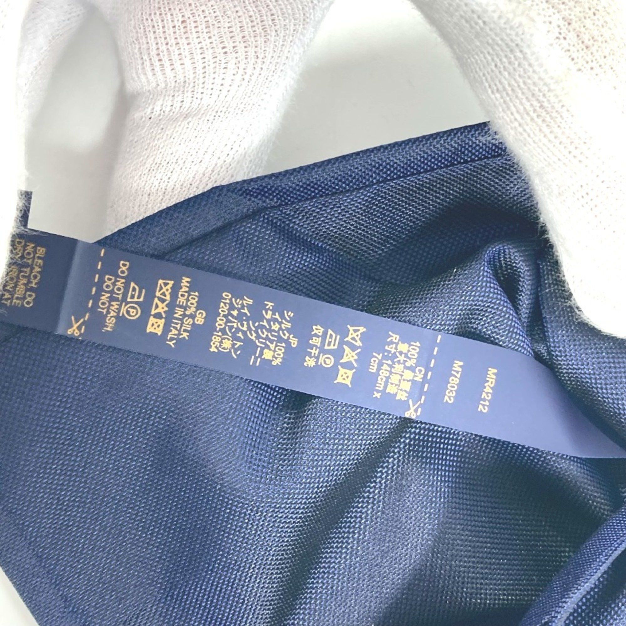 Louis Vuitton LOUIS VUITTON M78032 Rabbit Animal Cravat LV Necktie Silk Men's Navy Size ONE SIZE - 6 Thumbnail