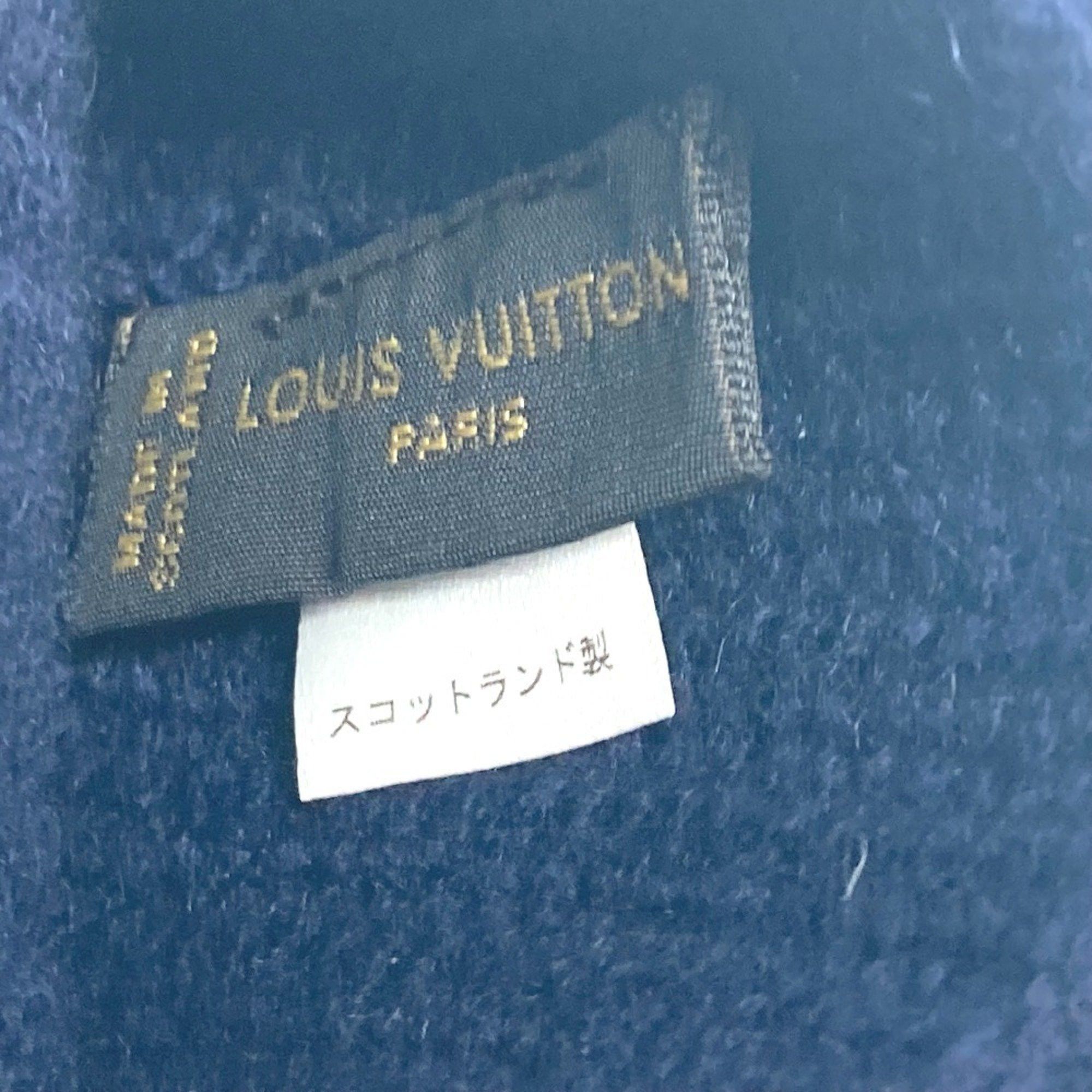 Louis Vuitton Louis Vuitton Patch Gloves Cashmere Men's Navy Size ONE SIZE - 5 Thumbnail