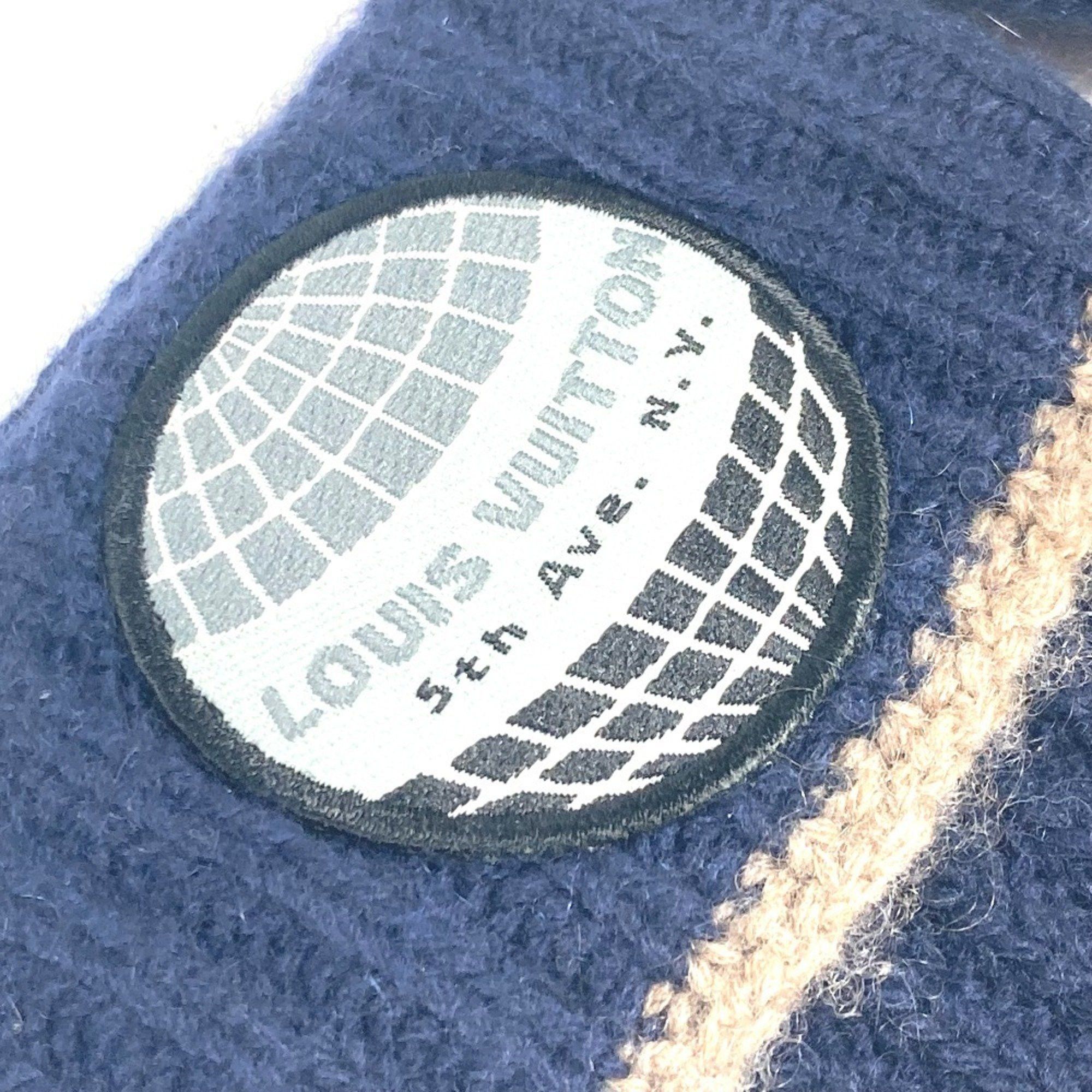 Louis Vuitton Louis Vuitton Patch Gloves Cashmere Men's Navy Size ONE SIZE - 4 Thumbnail