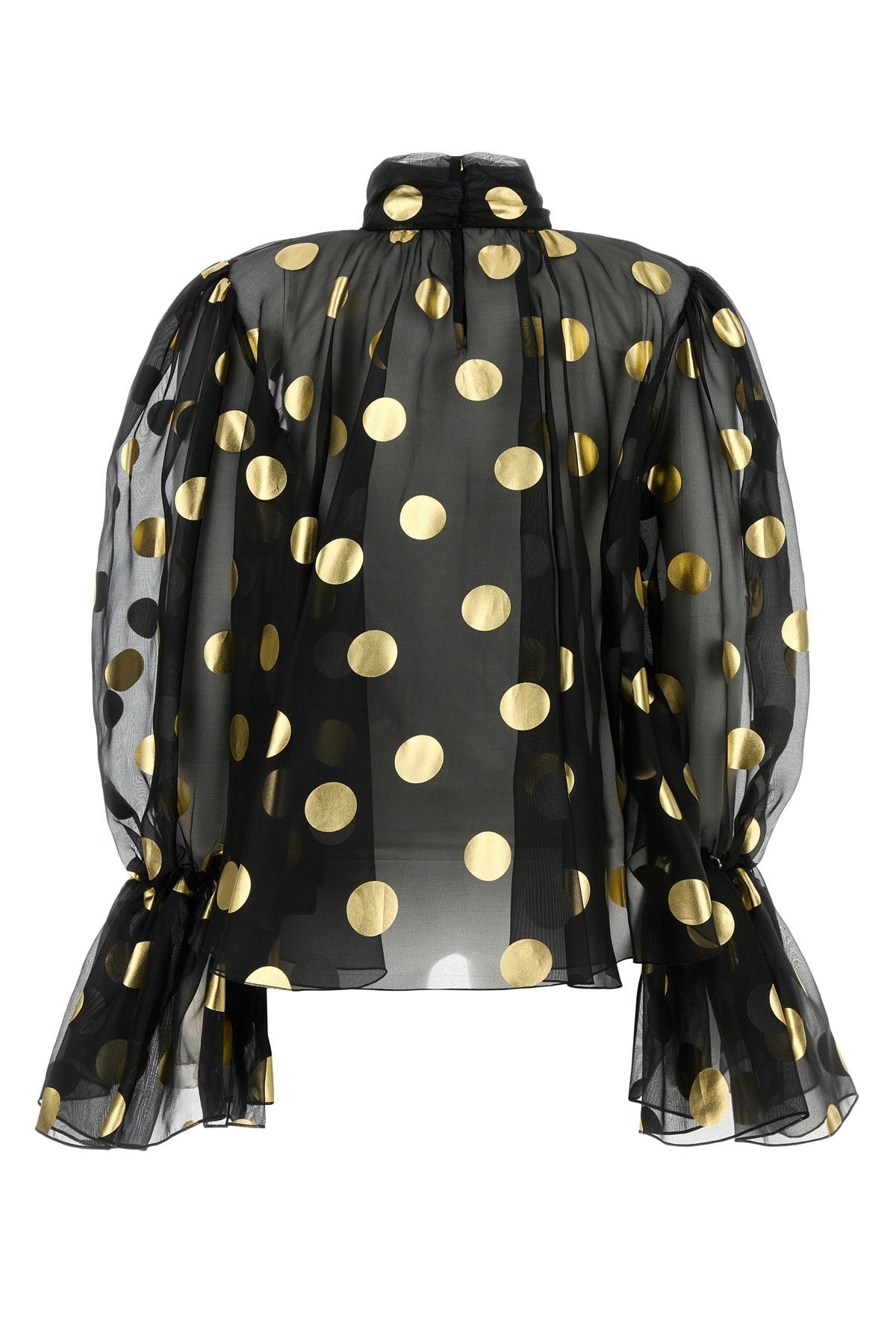 Dolce & Gabbana Printed Organza Blouse Size XS / US 0-2 / IT 36-38 - 2 Thumbnail